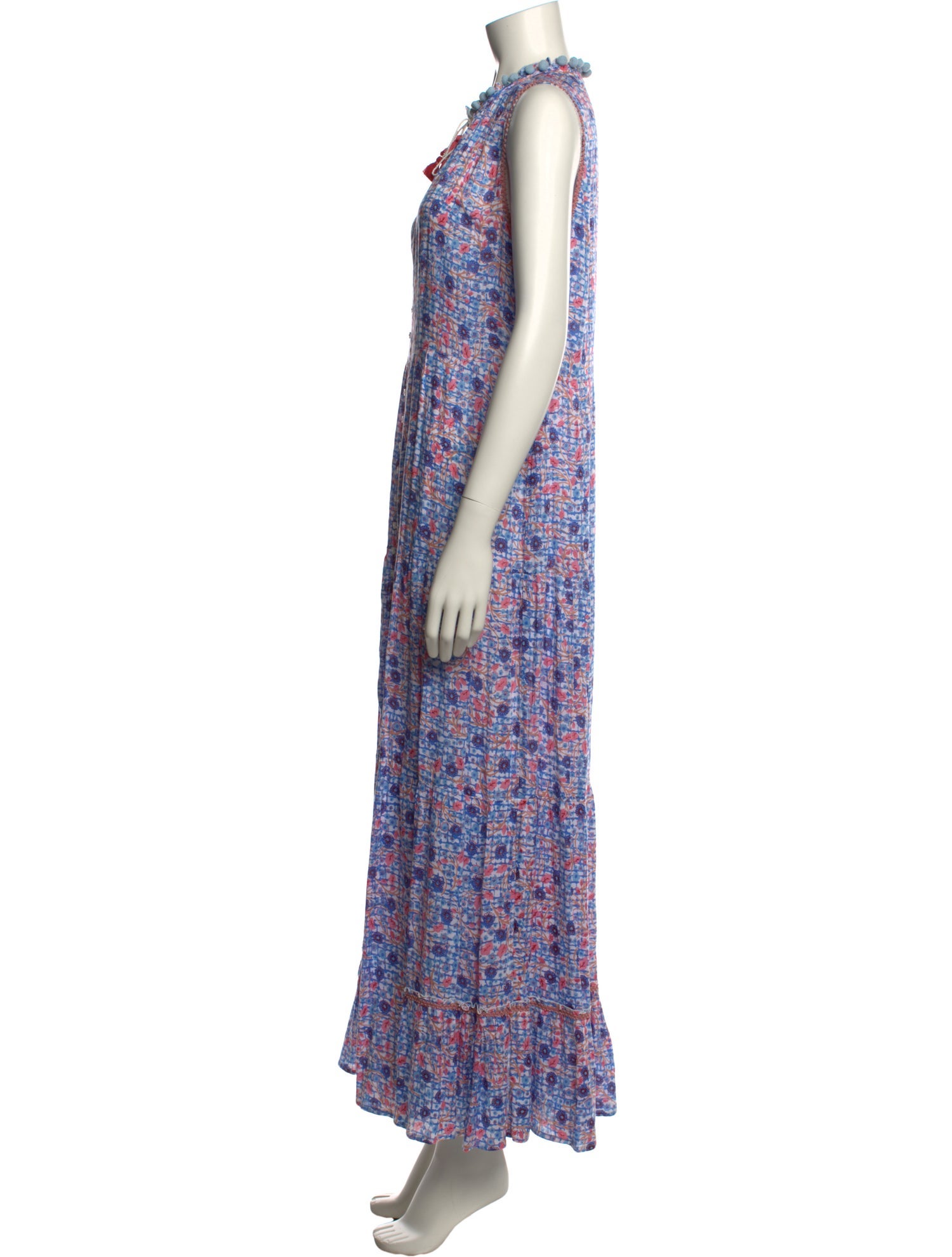 Poupette St Barth Floral Print Long Dress