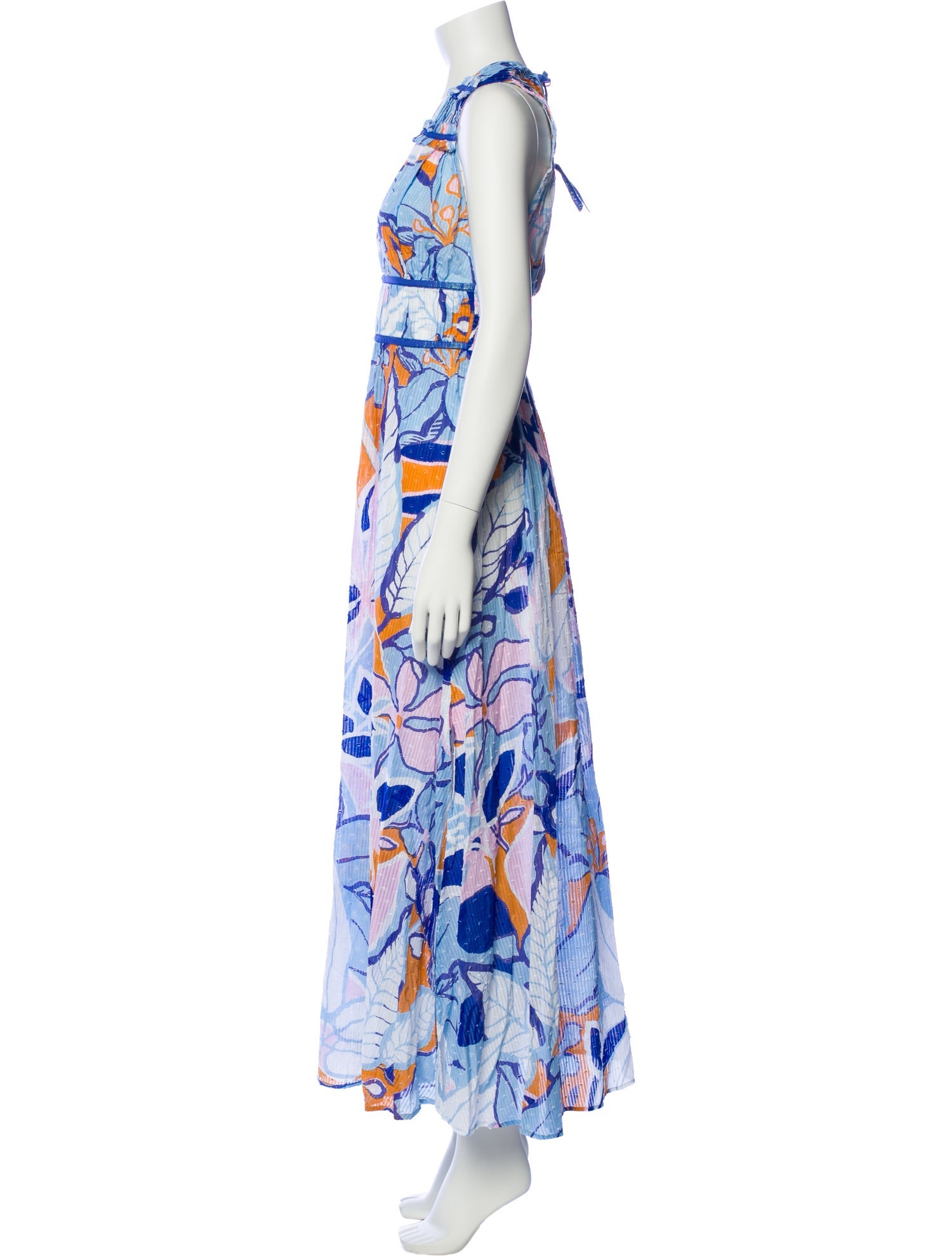 Poupette St Barth Floral Print Long Dress