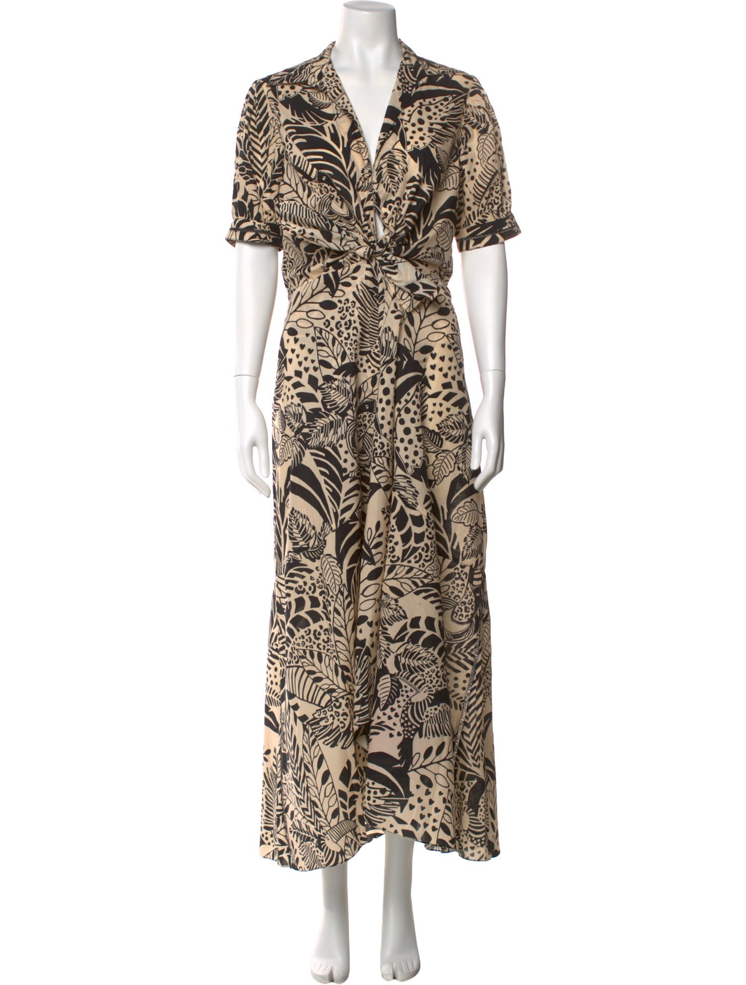 Poupette St Barth Printed Long Dress w/ Tags