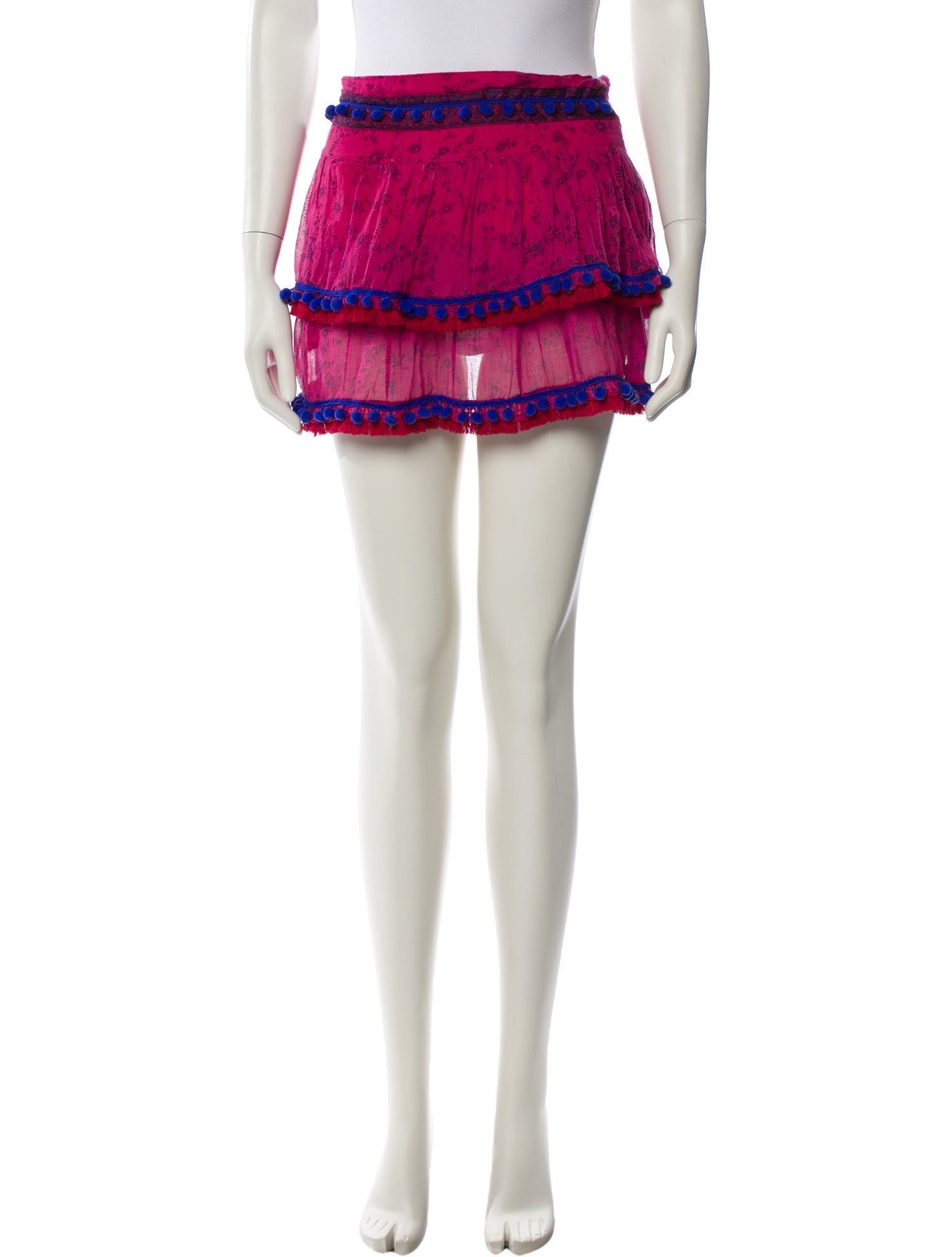 Poupette St Barth Printed Mini Skirt