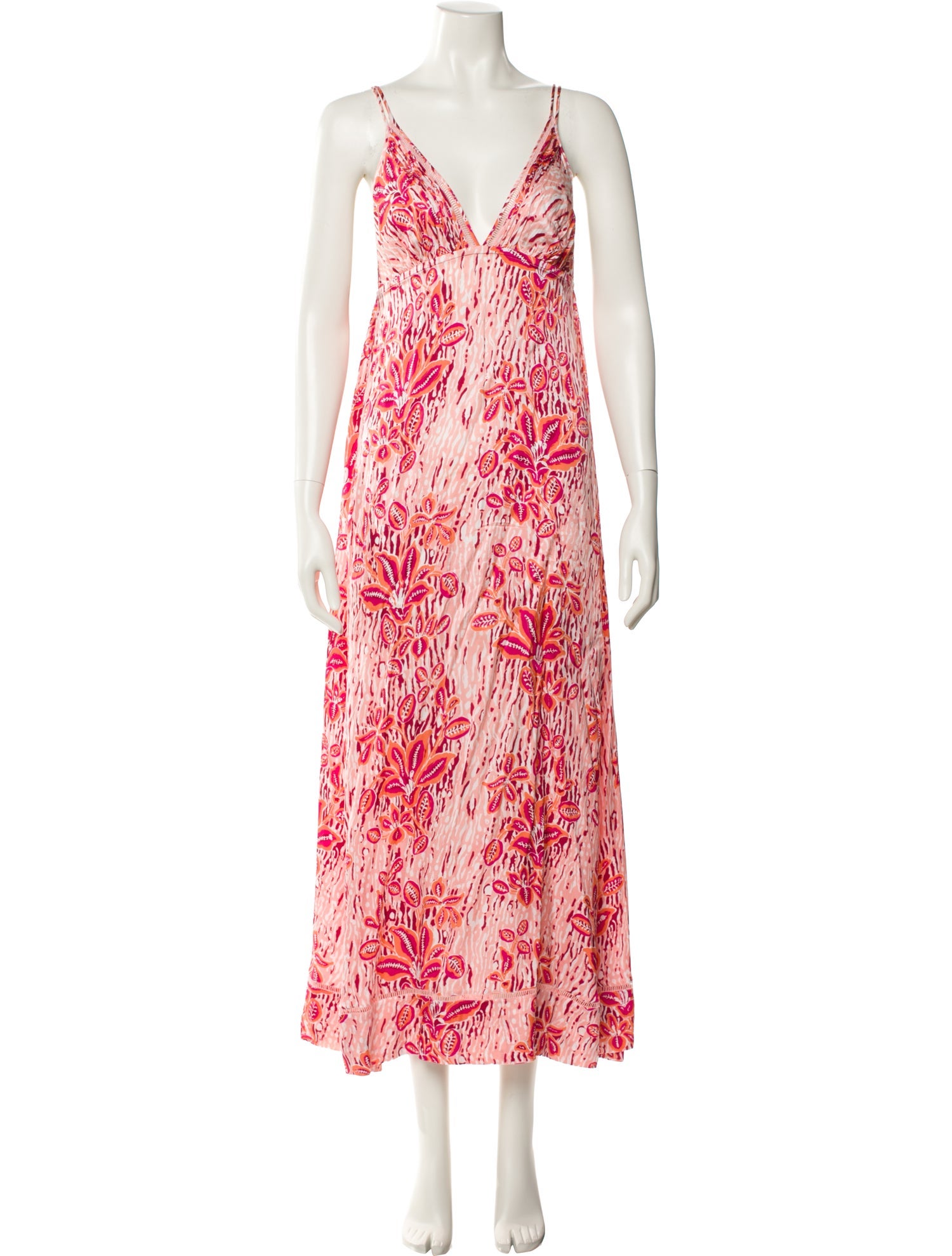 Poupette St Barth Printed Long Dress