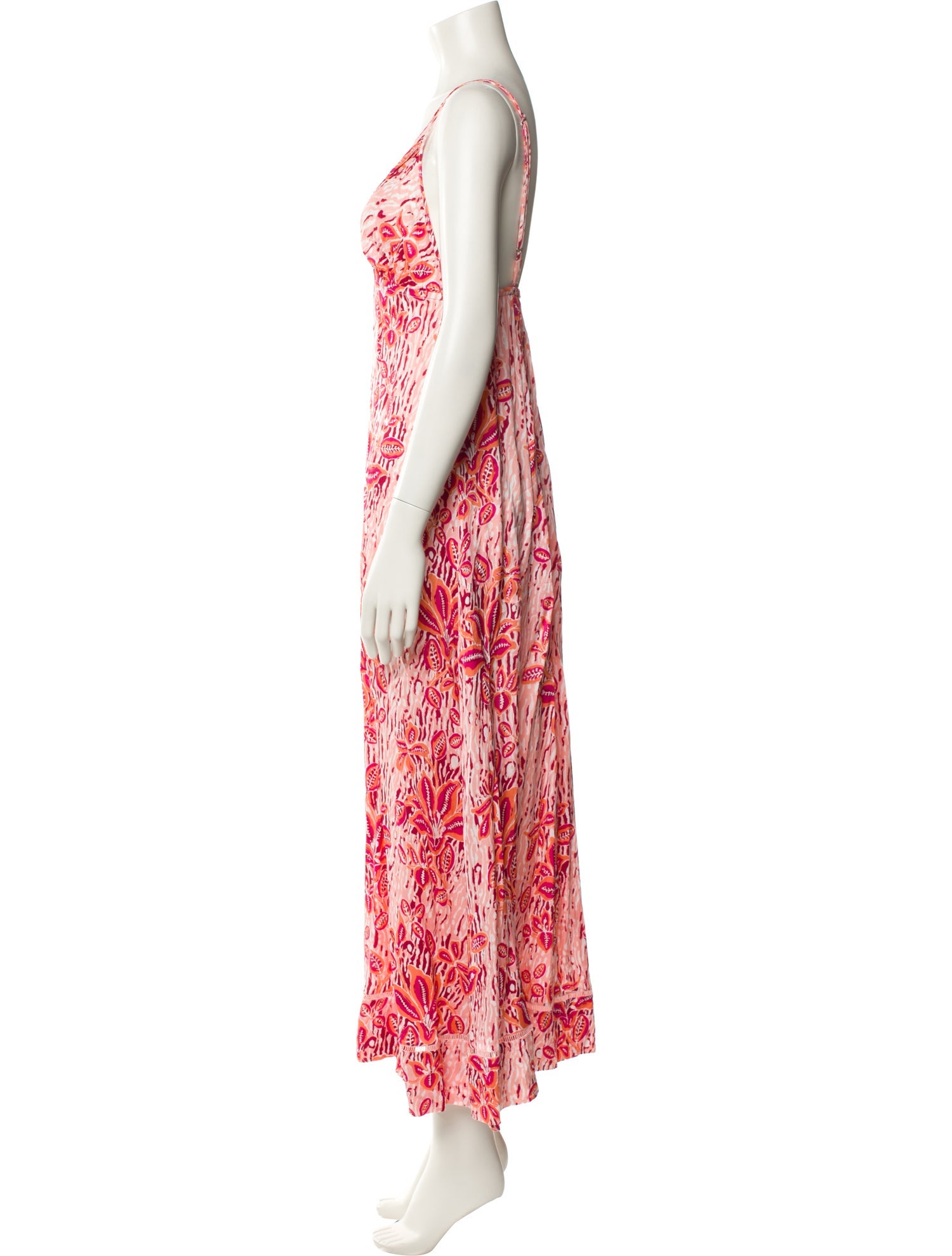 Poupette St Barth Printed Long Dress
