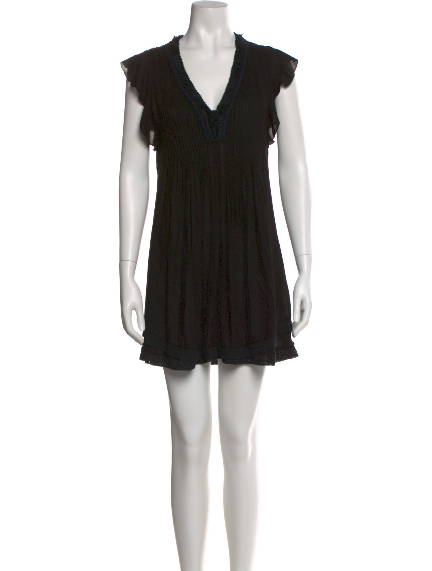 Poupette St Barth V-Neck Mini Dress