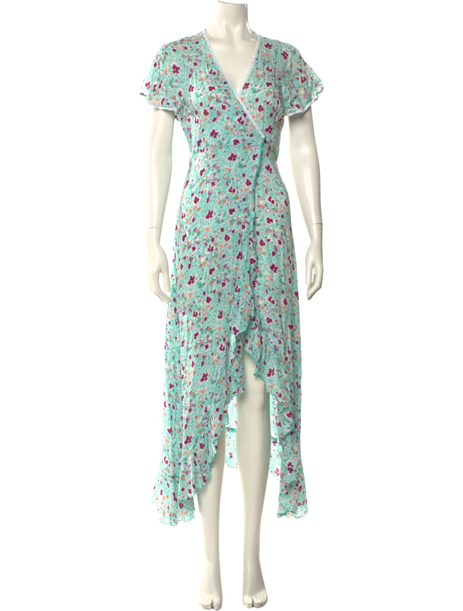 Poupette St Barth Floral Print Long Dress