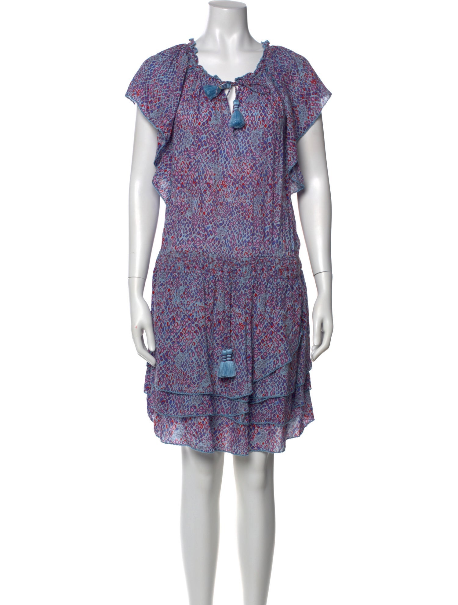 Poupette St Barth Printed Knee-Length Dress