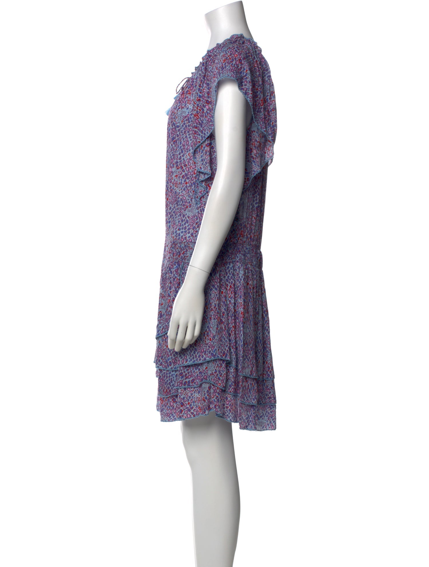 Poupette St Barth Printed Knee-Length Dress