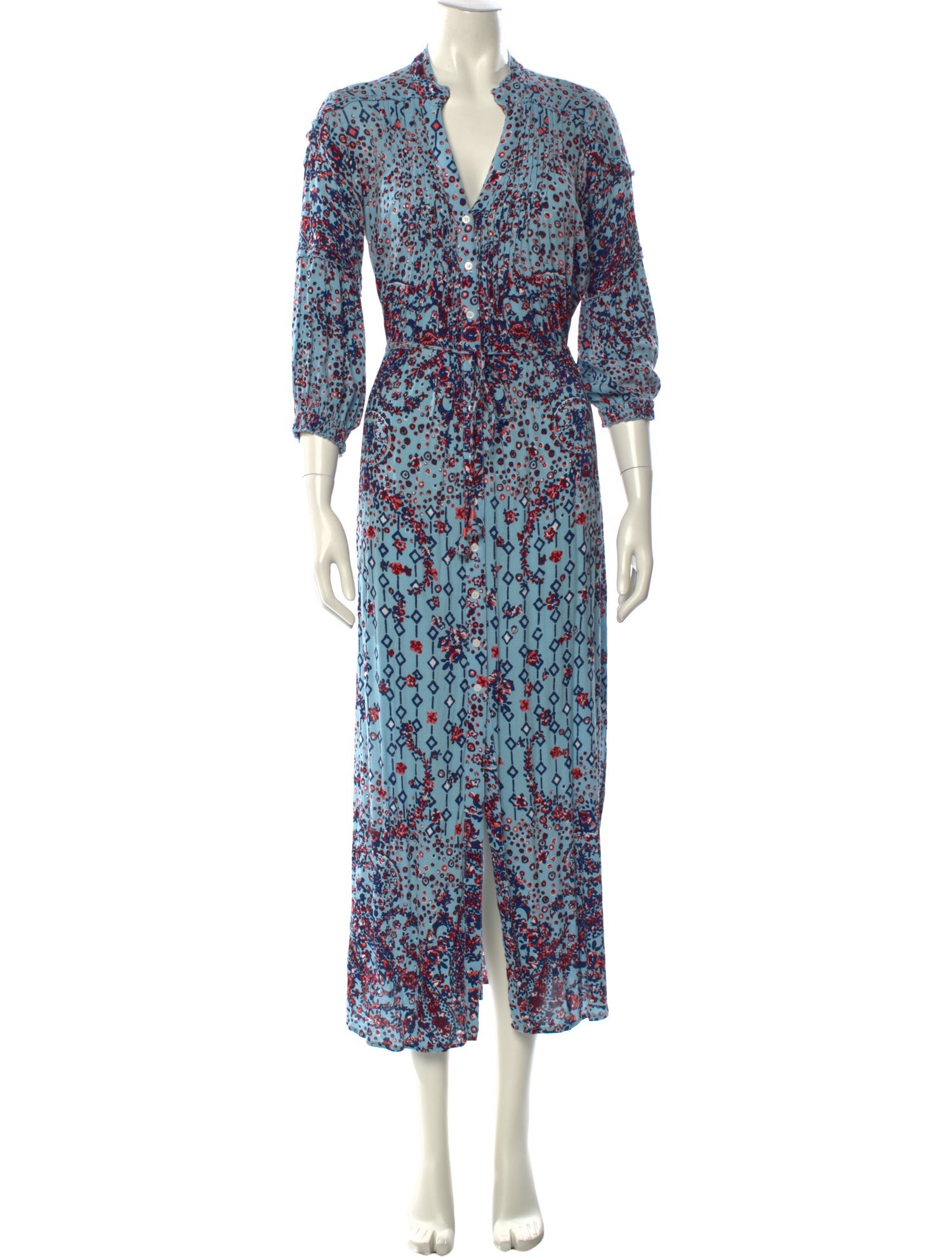 Poupette St Barth Floral Print Long Dress