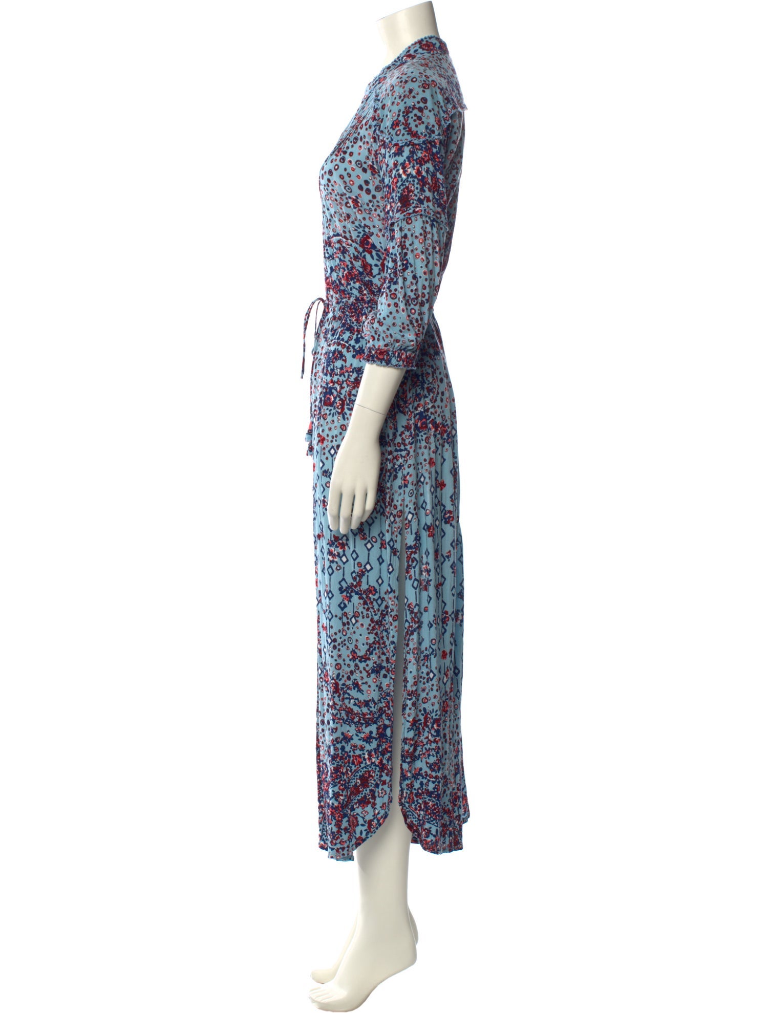 Poupette St Barth Floral Print Long Dress