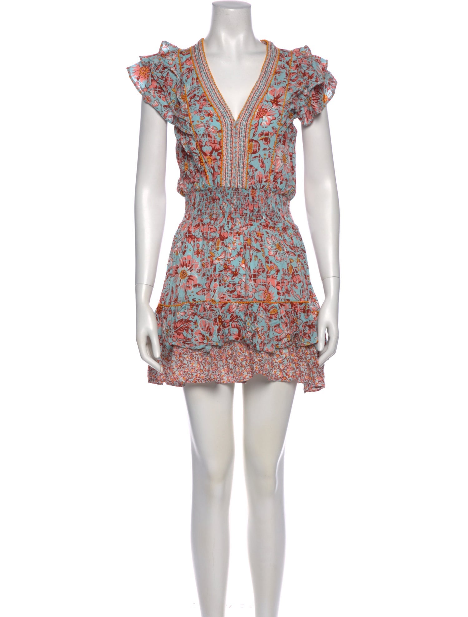 Poupette St Barth Floral Print Mini Dress