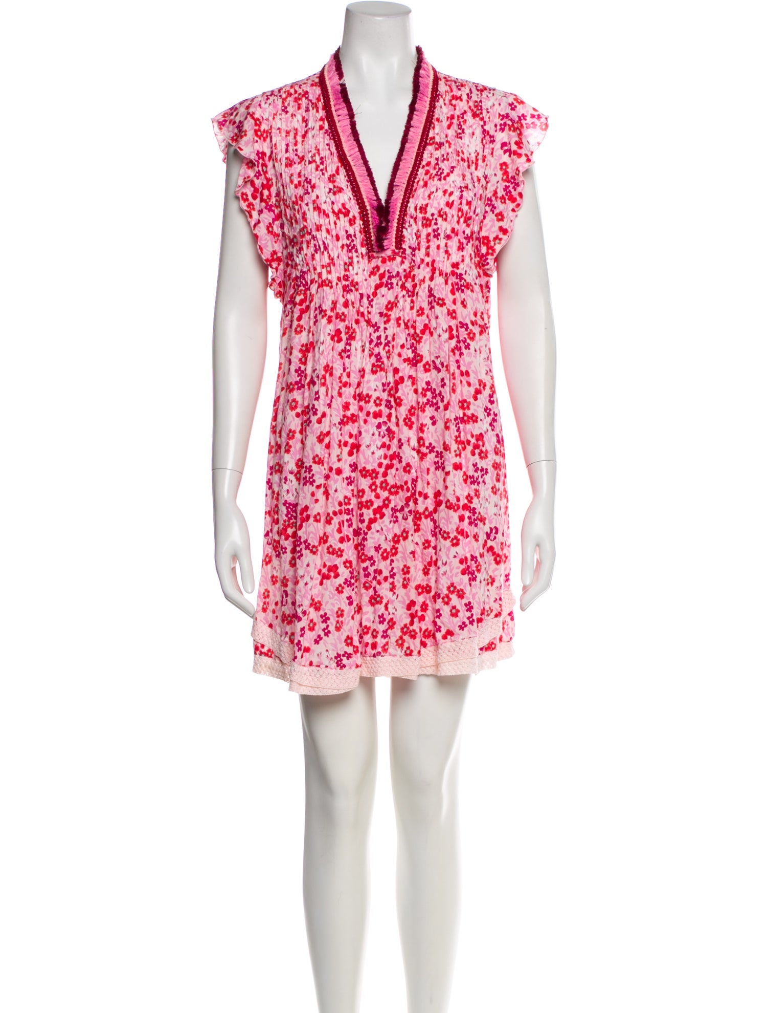 Poupette St Barth Printed Knee-Length Dress