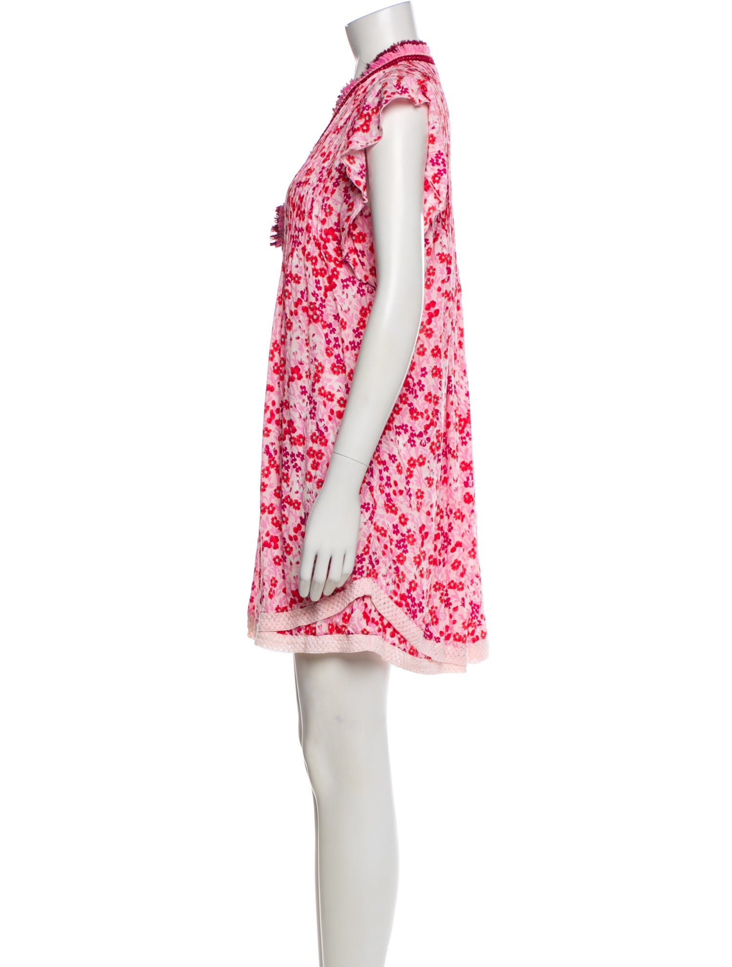 Poupette St Barth Printed Knee-Length Dress