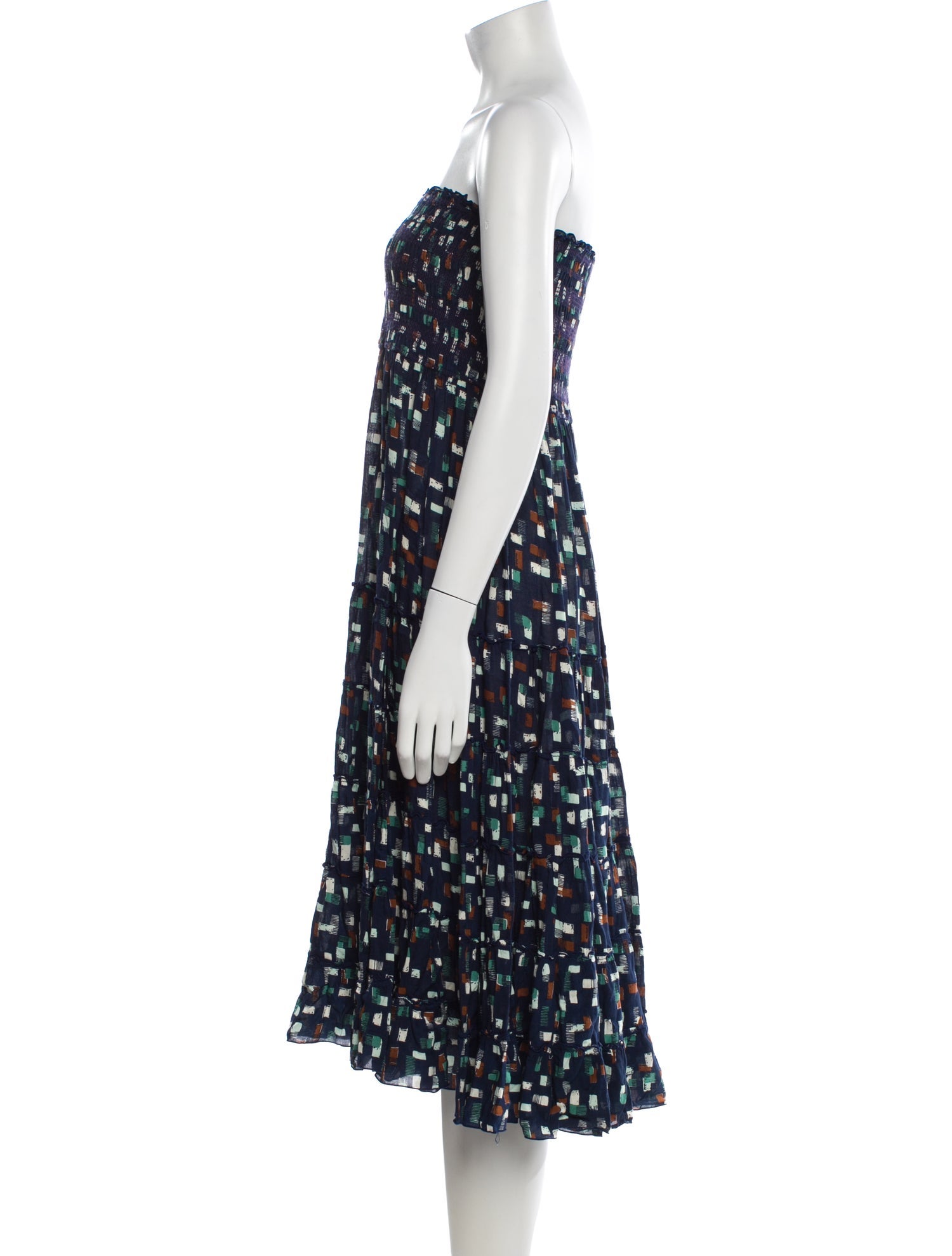 Poupette St Barth Printed Knee-Length Dress