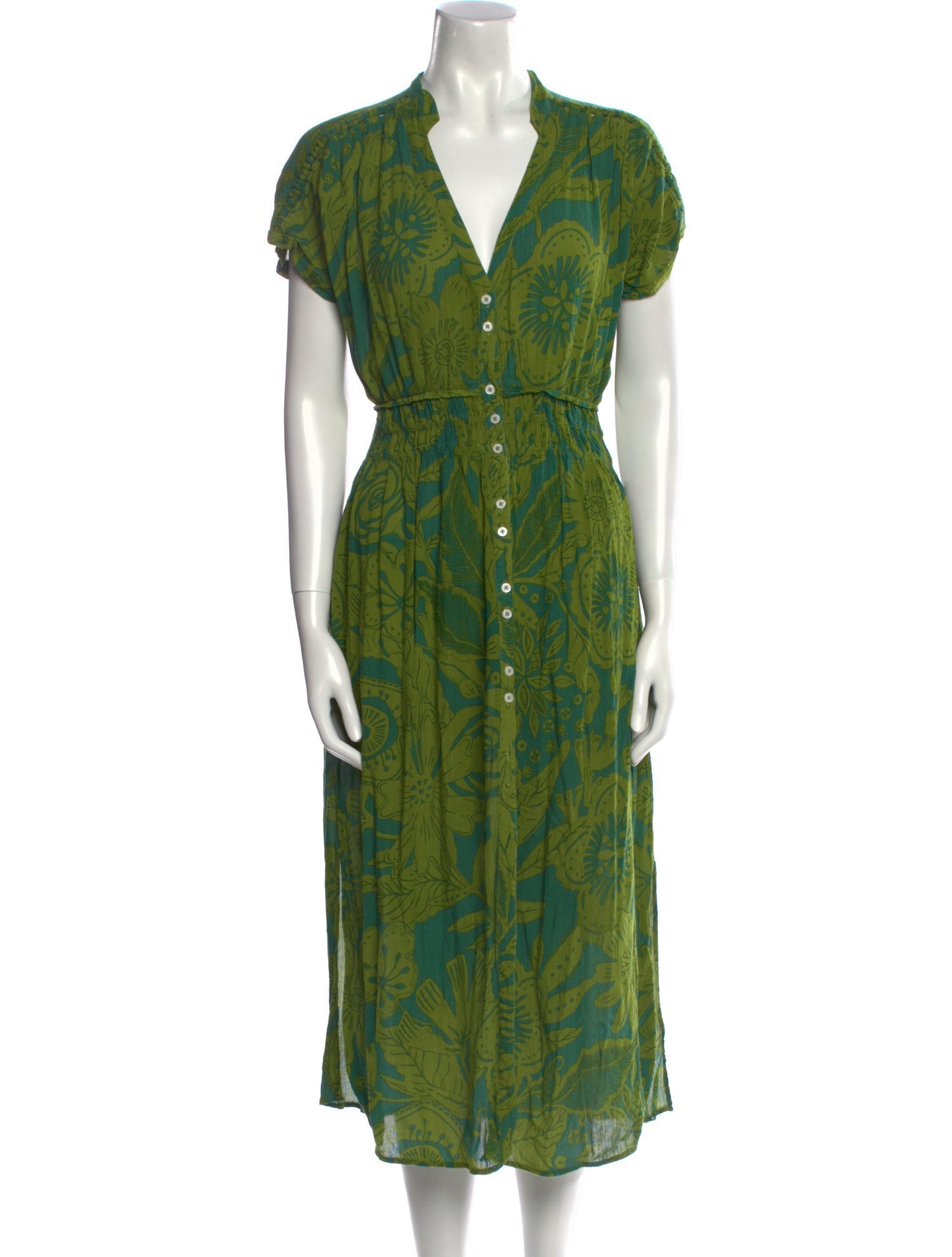 Poupette St Barth Printed Long Dress