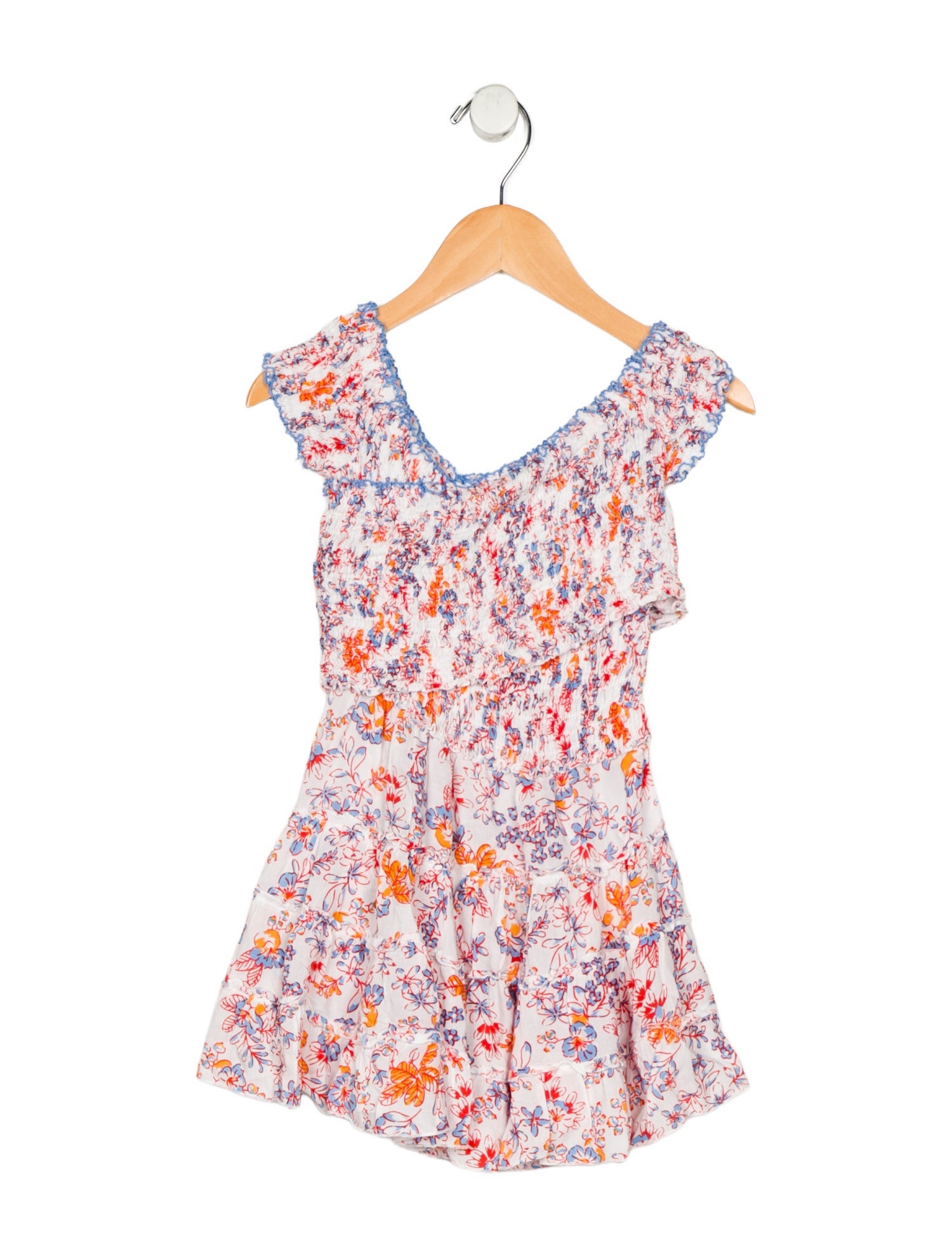 Poupette St Barth Kids Girls Printed Dress