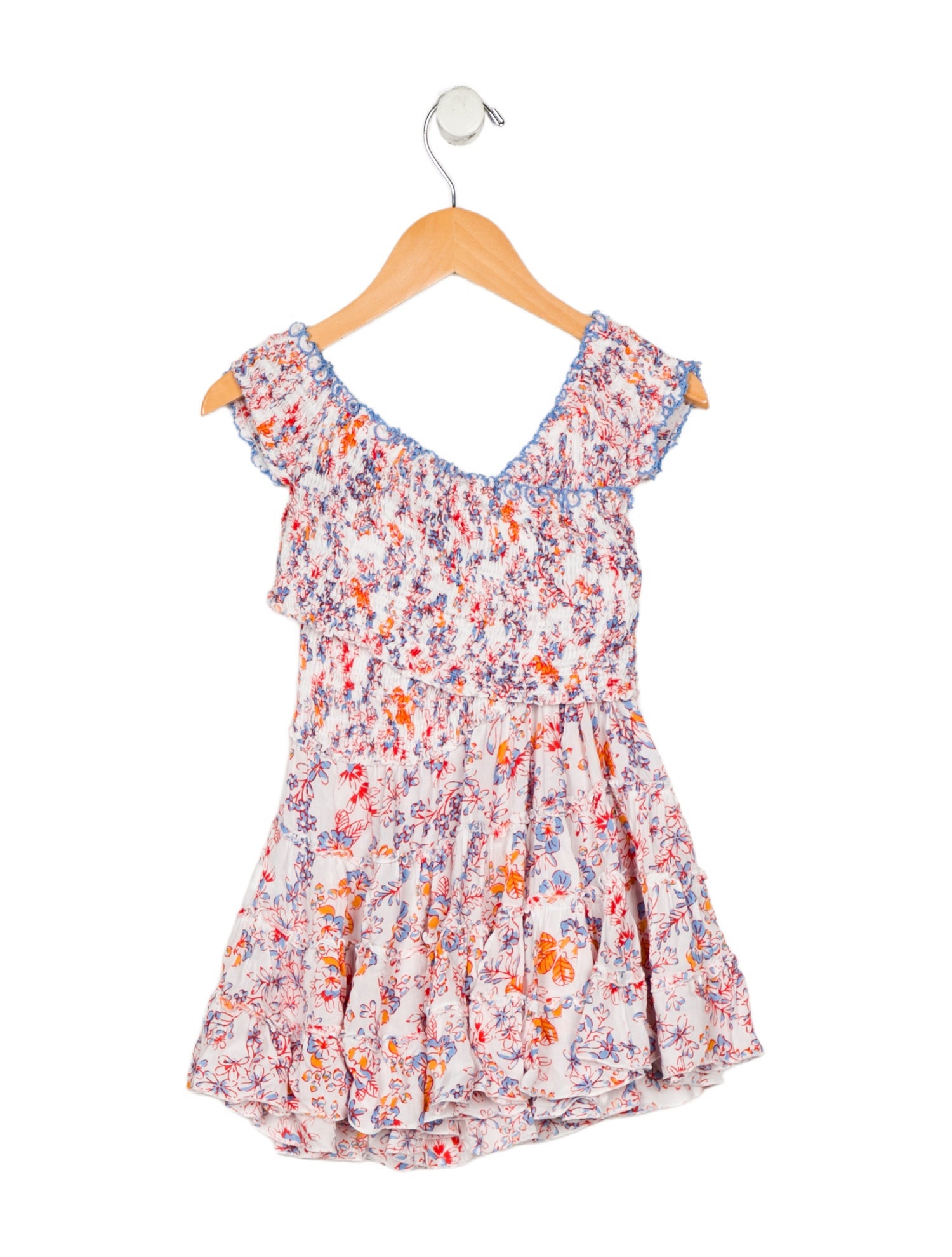 Poupette St Barth Kids Girls Printed Dress