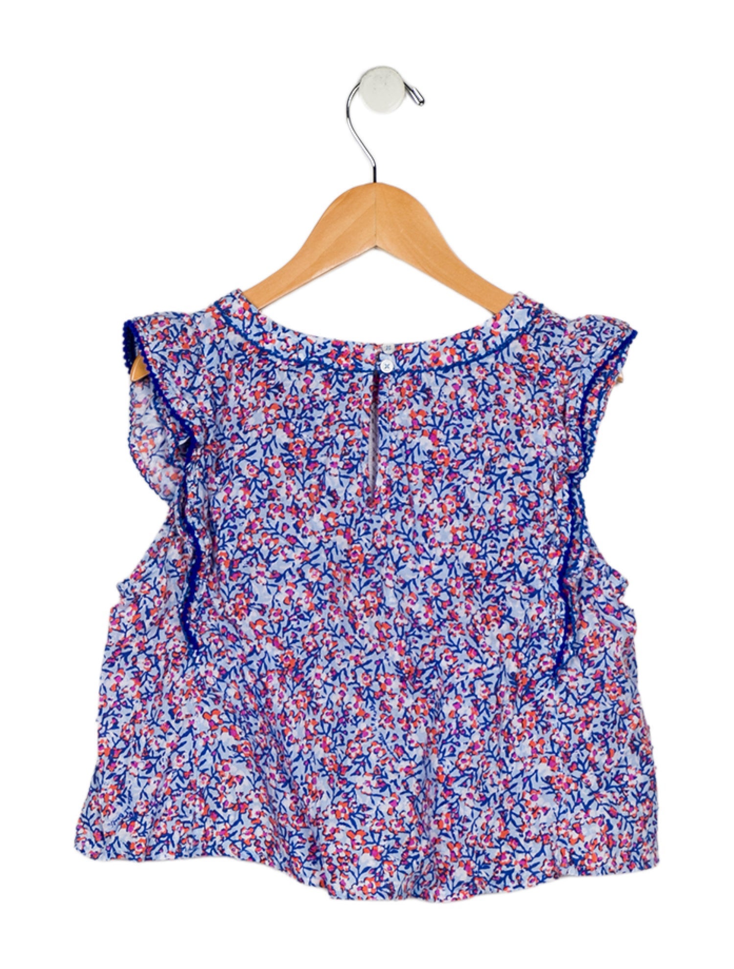Poupette St Barth Kids Girls Floral Sleeveless Top