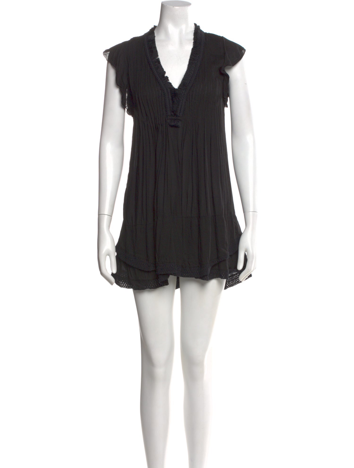 Poupette St Barth V-Neck Mini Dress