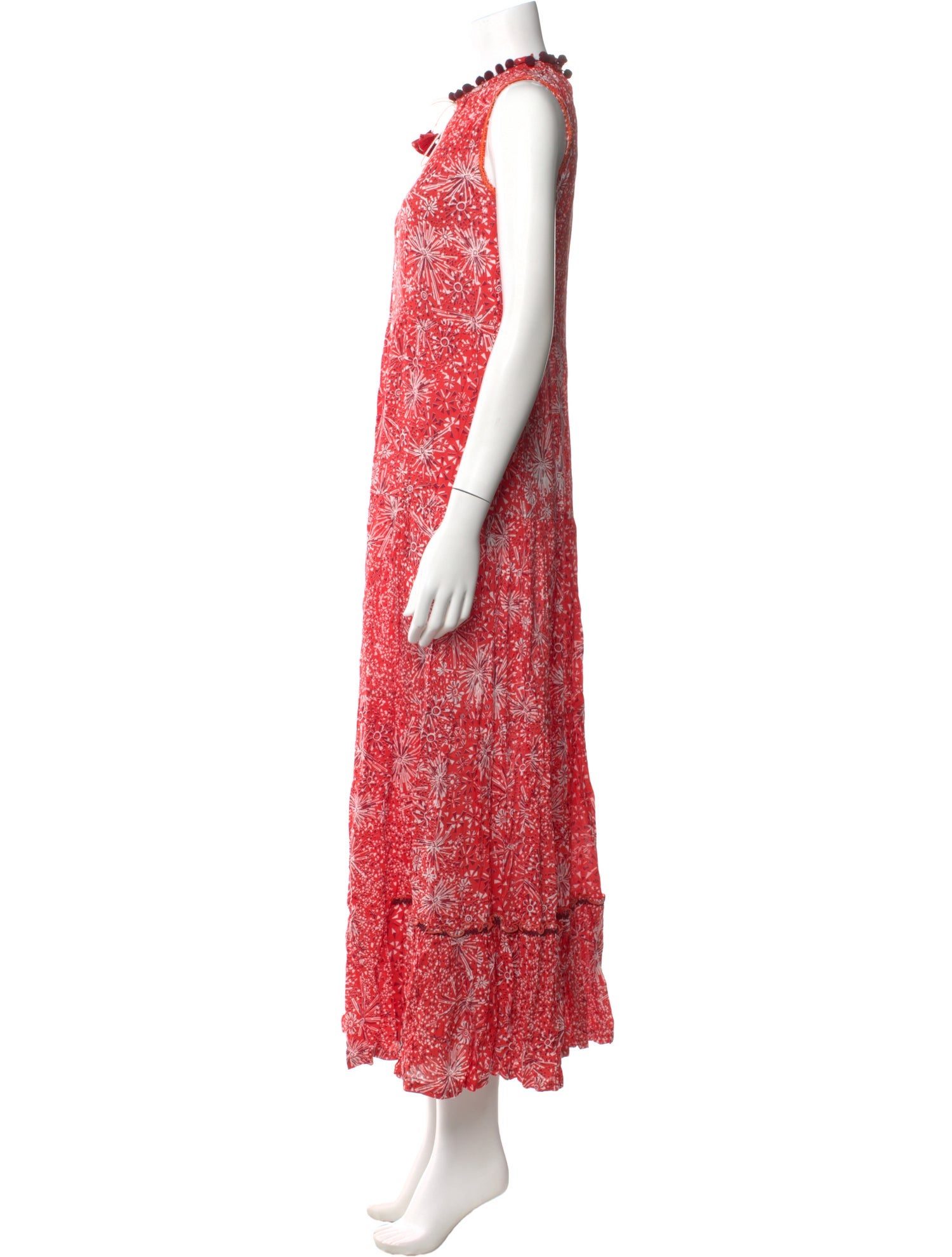 Poupette St Barth Floral Print Long Dress w/ Tags
