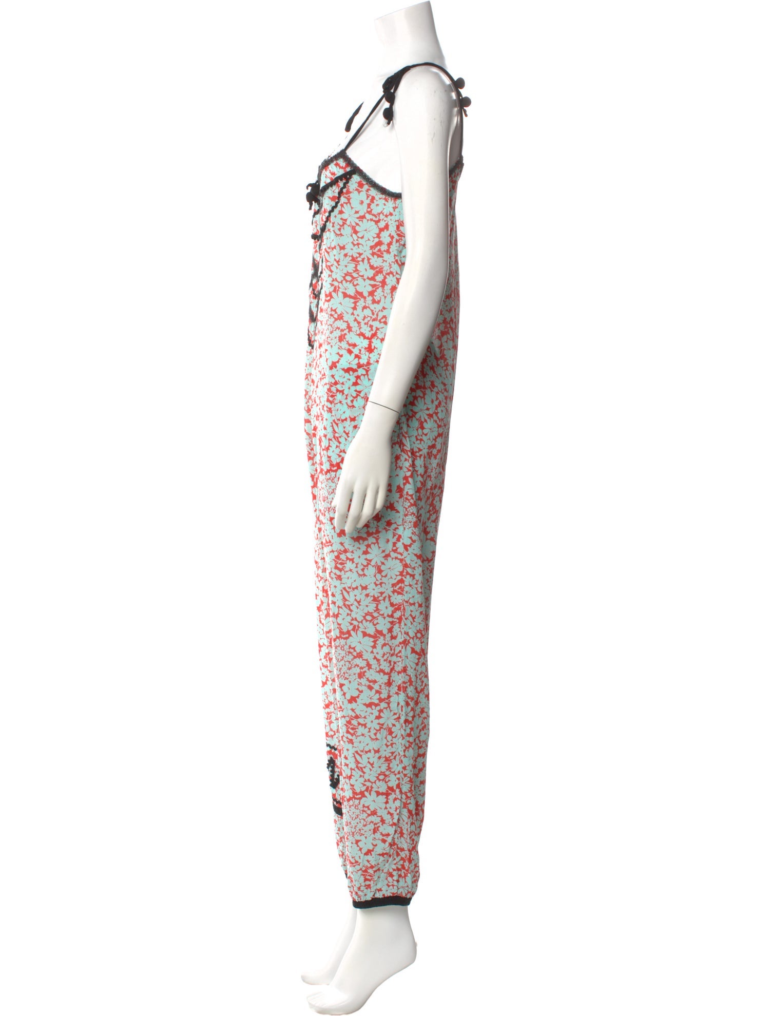 Poupette St Barth Printed V-Neck Jumpsuit