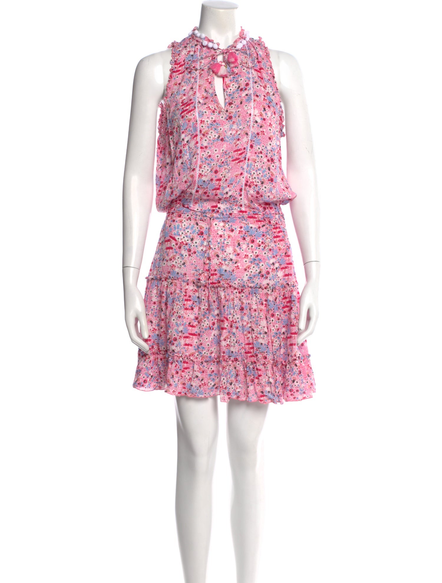 Poupette St Barth Floral Print Knee-Length Dress