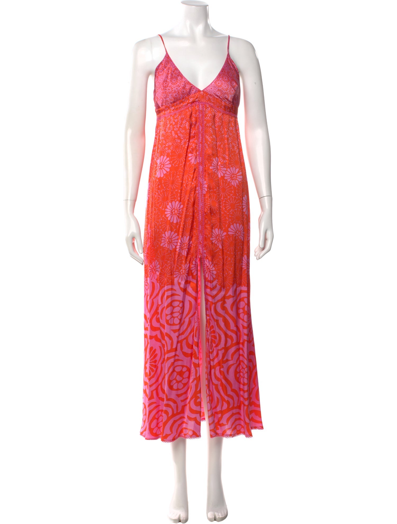 Poupette St Barth Printed Long Dress
