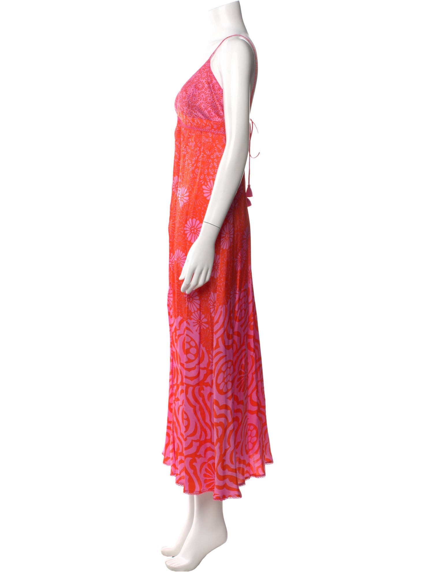 Poupette St Barth Printed Long Dress