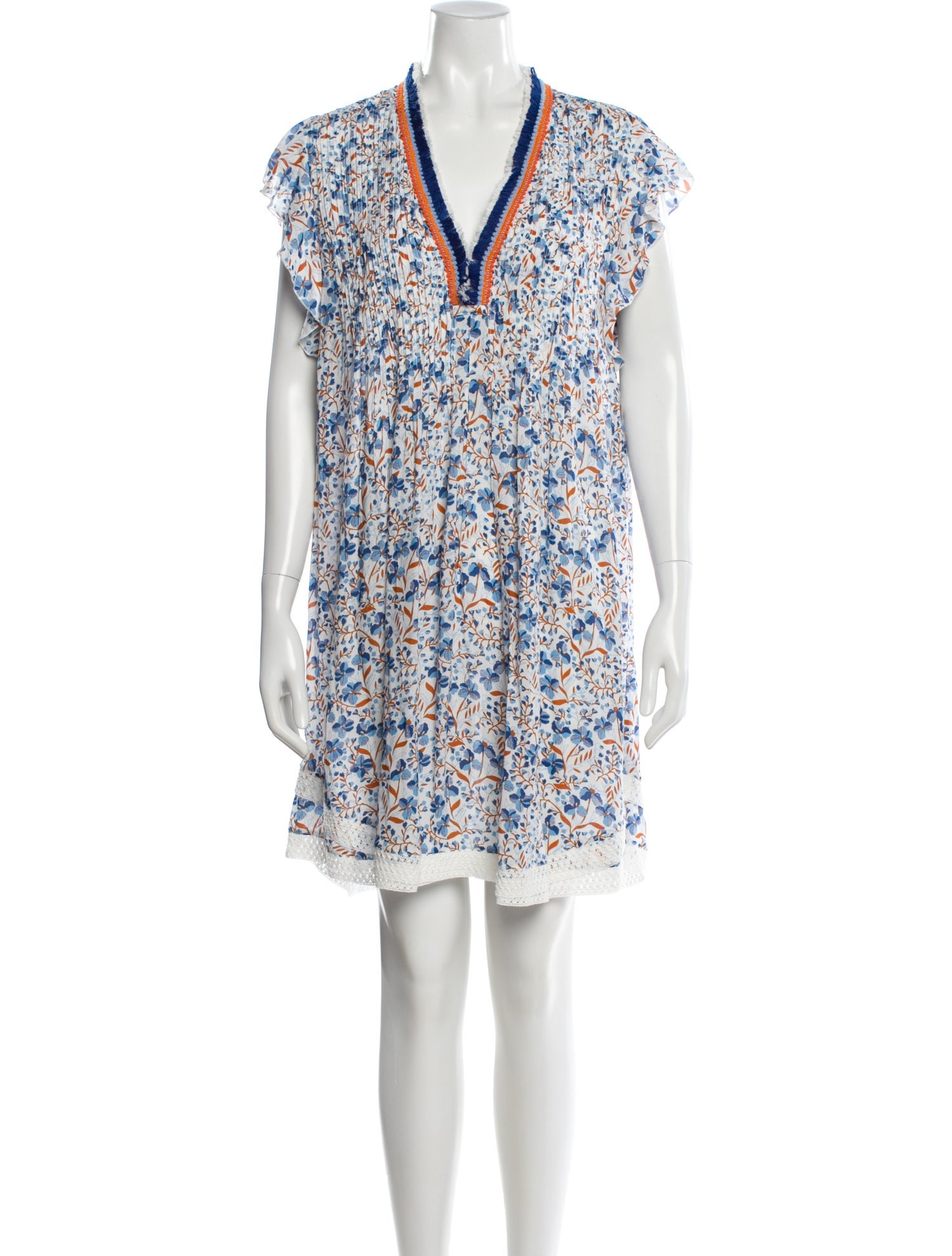 Poupette St Barth Floral Print Knee-Length Dress