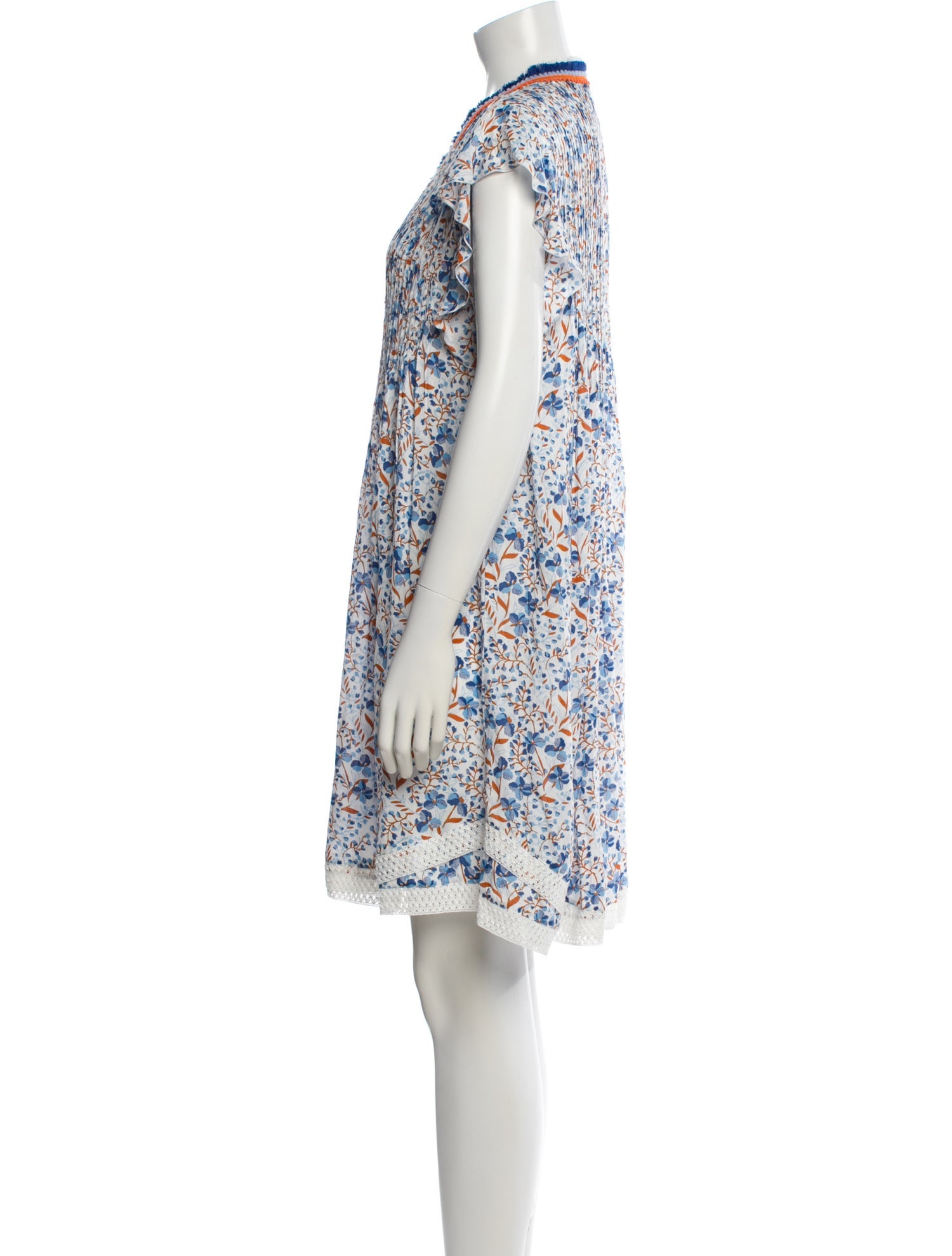 Poupette St Barth Floral Print Knee-Length Dress