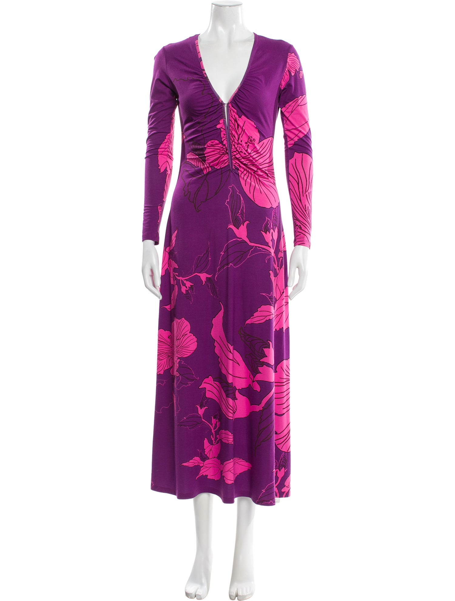 Poupette St Barth Floral Print Long Dress