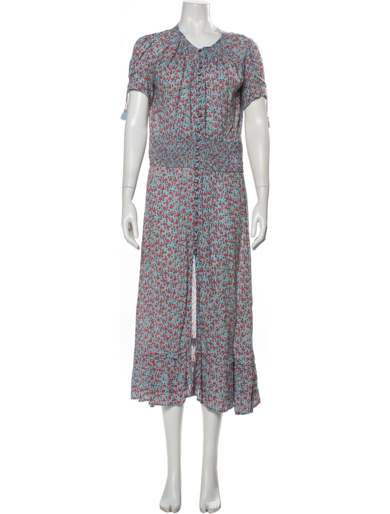 Poupette St Barth Printed Long Dress