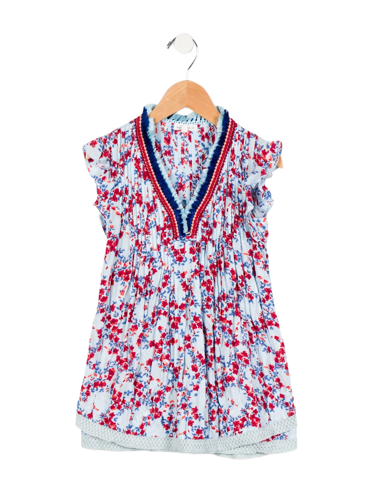 Poupette St Barth Girls' Sleeveless Floral Print Dress