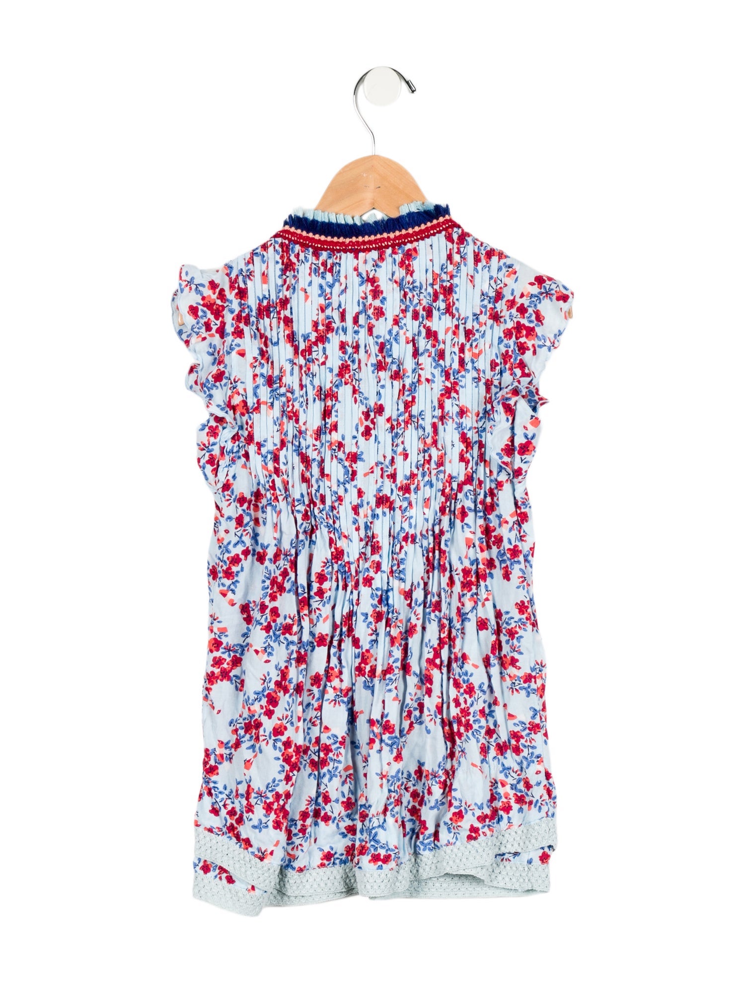 Poupette St Barth Girls' Sleeveless Floral Print Dress