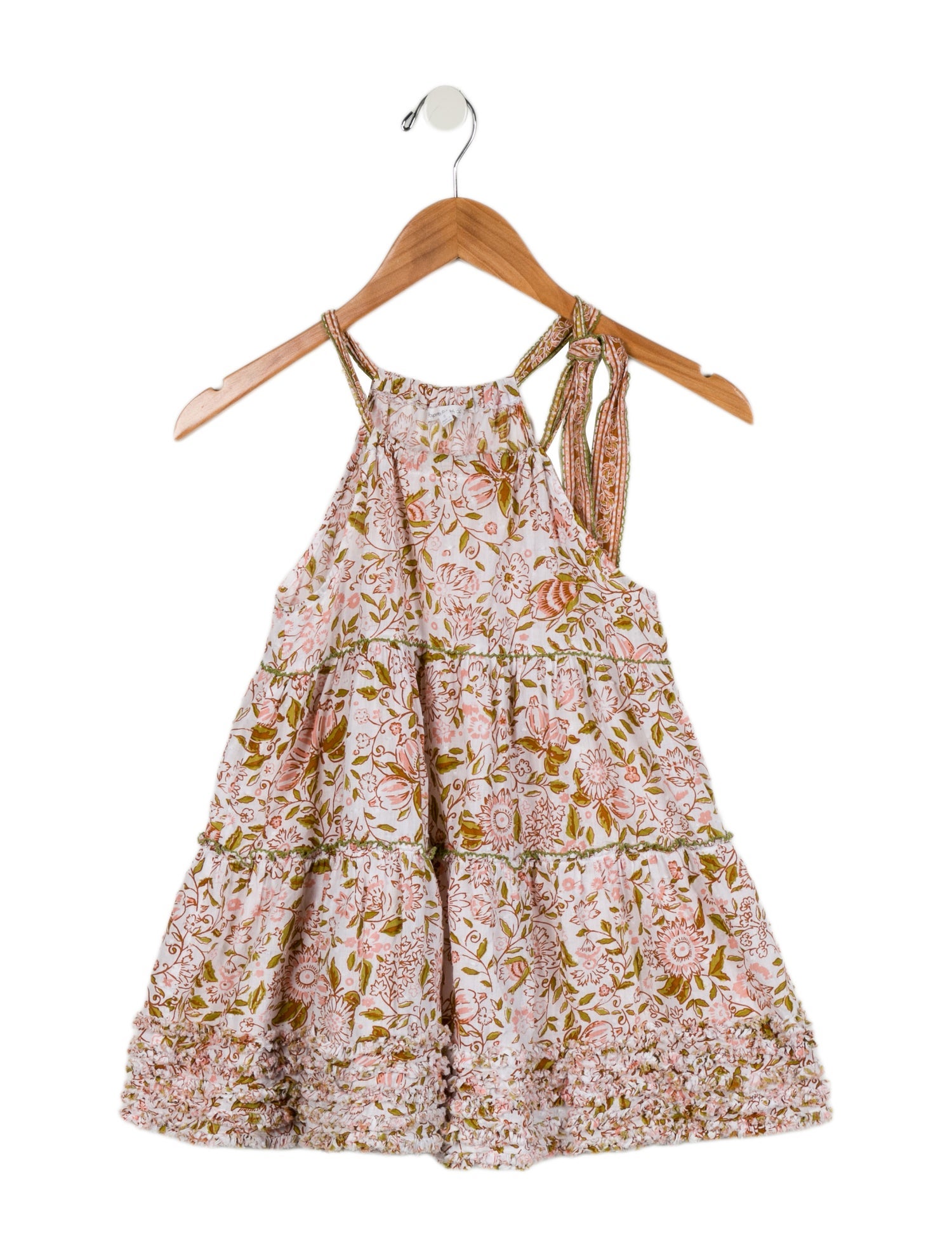 Poupette St Barth Girls' Sleeveless Floral Print Dress