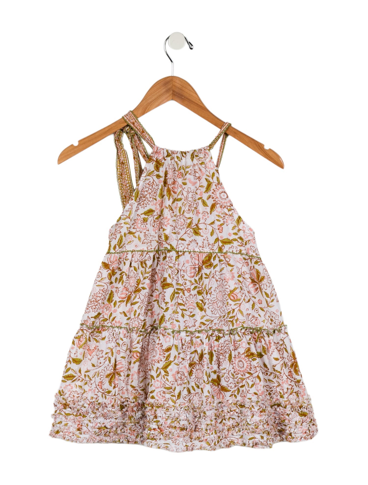 Poupette St Barth Girls' Sleeveless Floral Print Dress