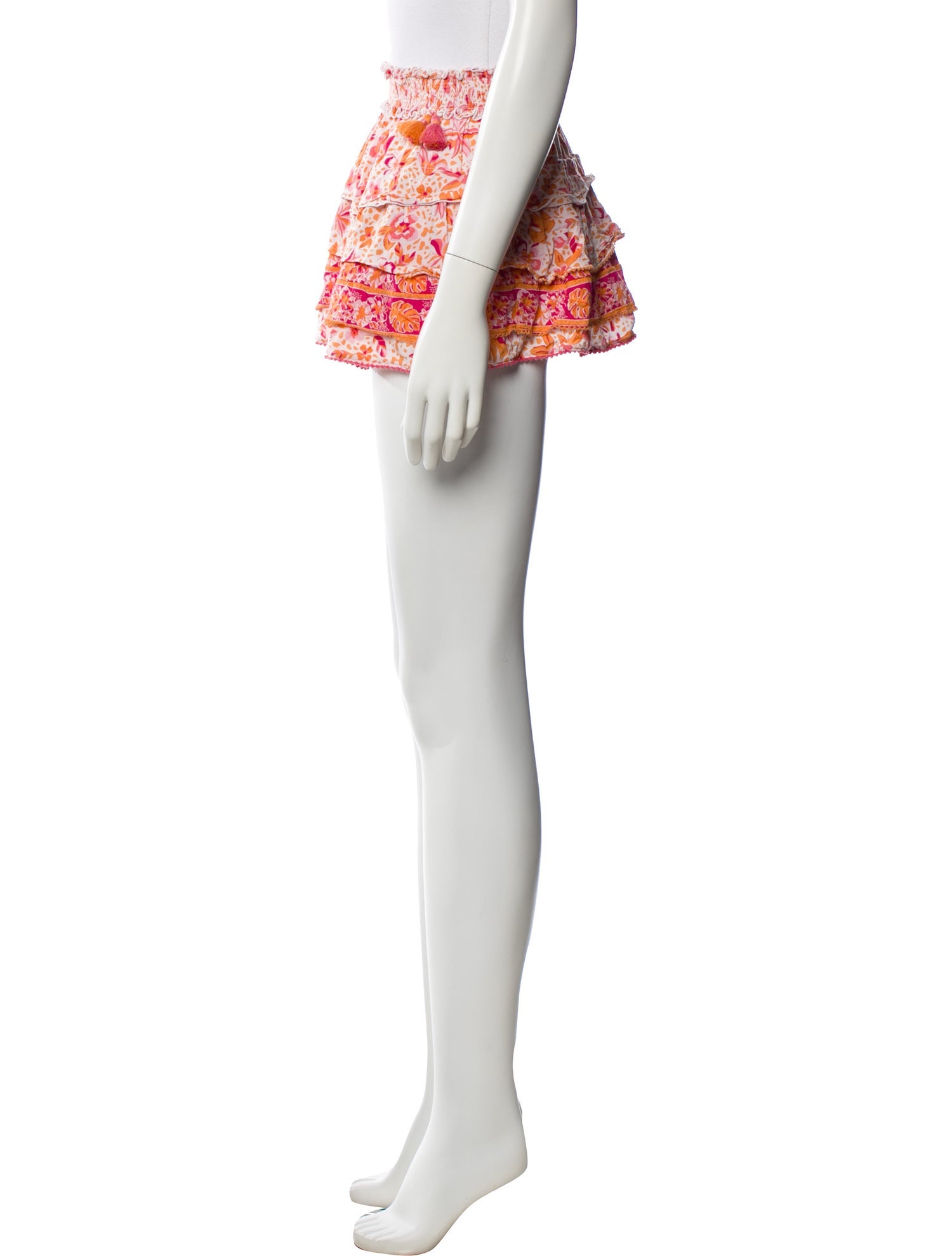 Poupette St Barth Girls' Printed Mini Ruffle Skirt