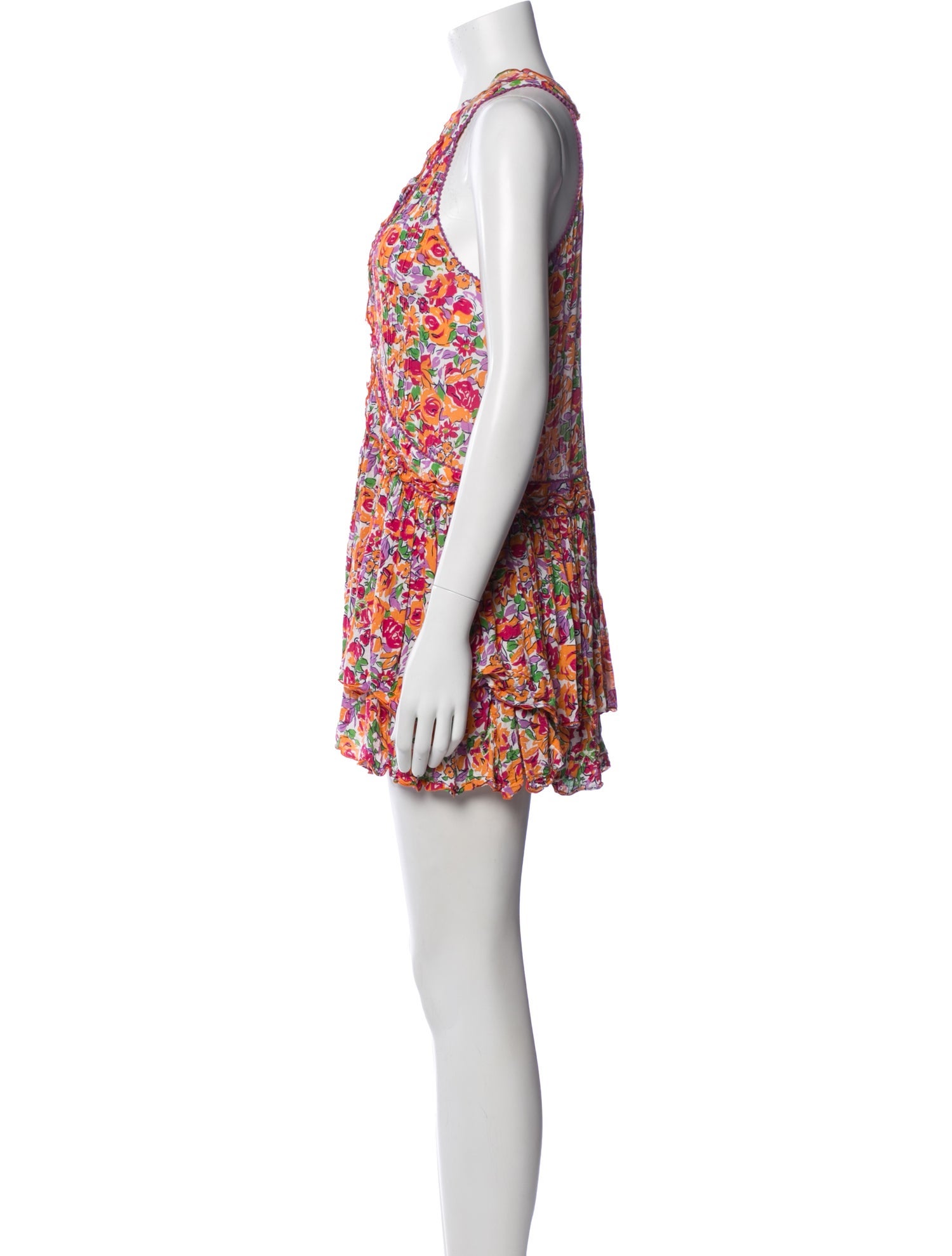 Poupette St Barth Floral Print Mini Dress