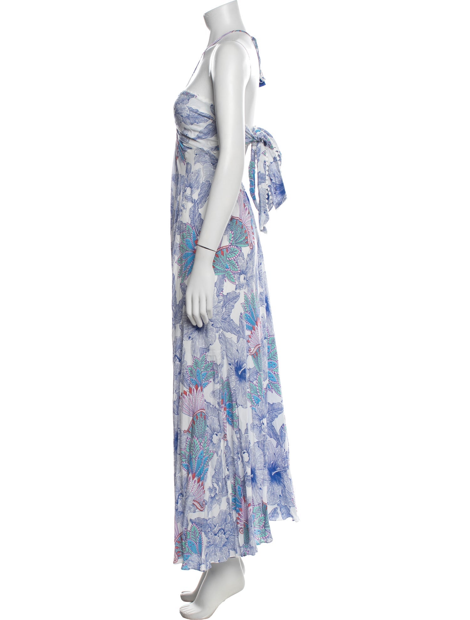 Poupette St Barth Floral Print Long Dress w/ Tags