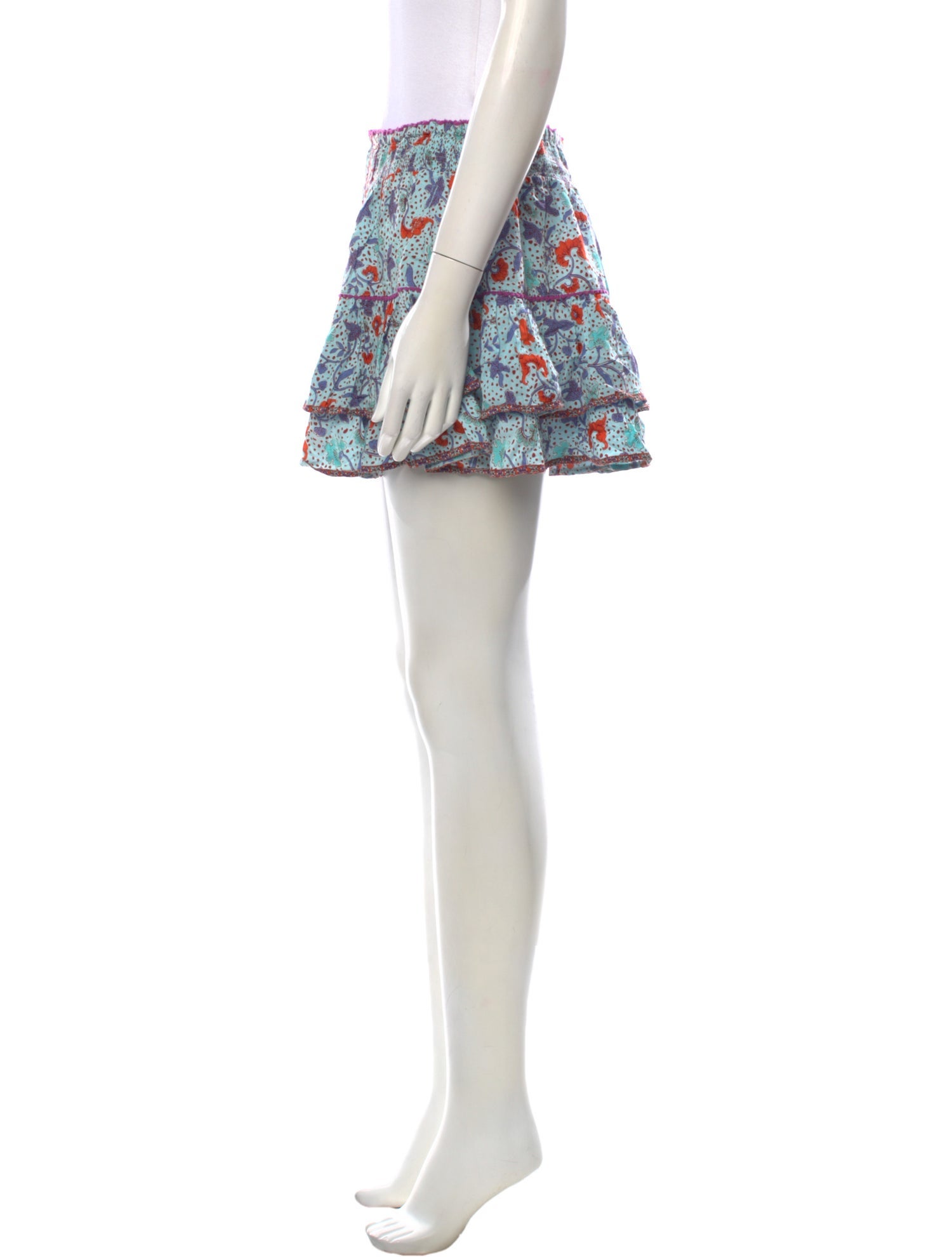 Poupette St Barth Floral Print Mini Skirt
