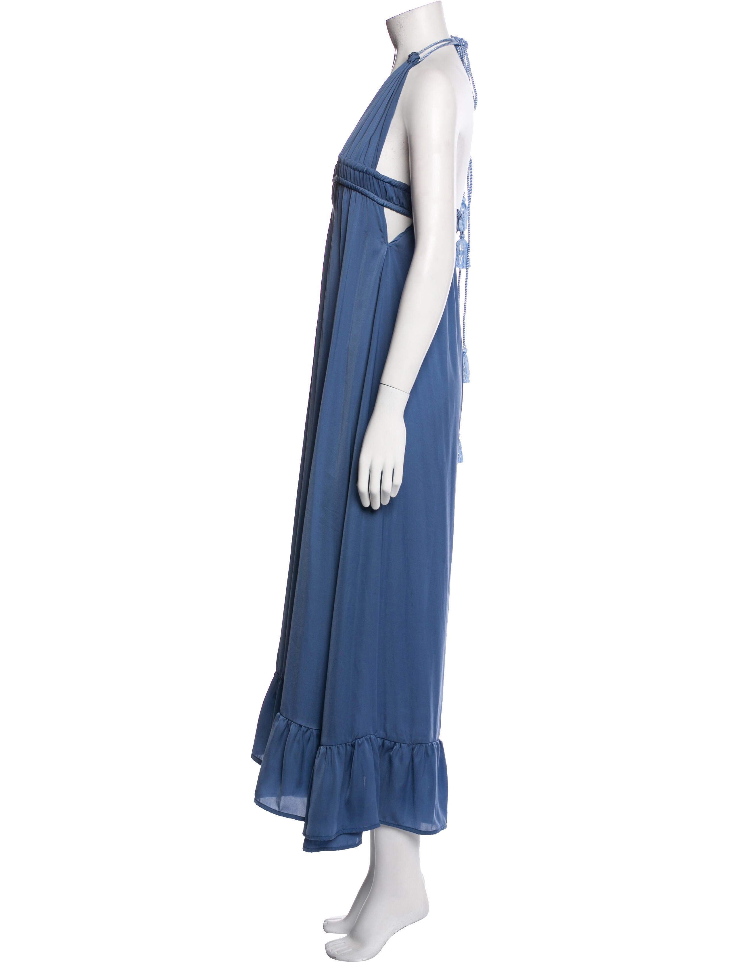 Pop Saint Barth Halterneck Long Dress