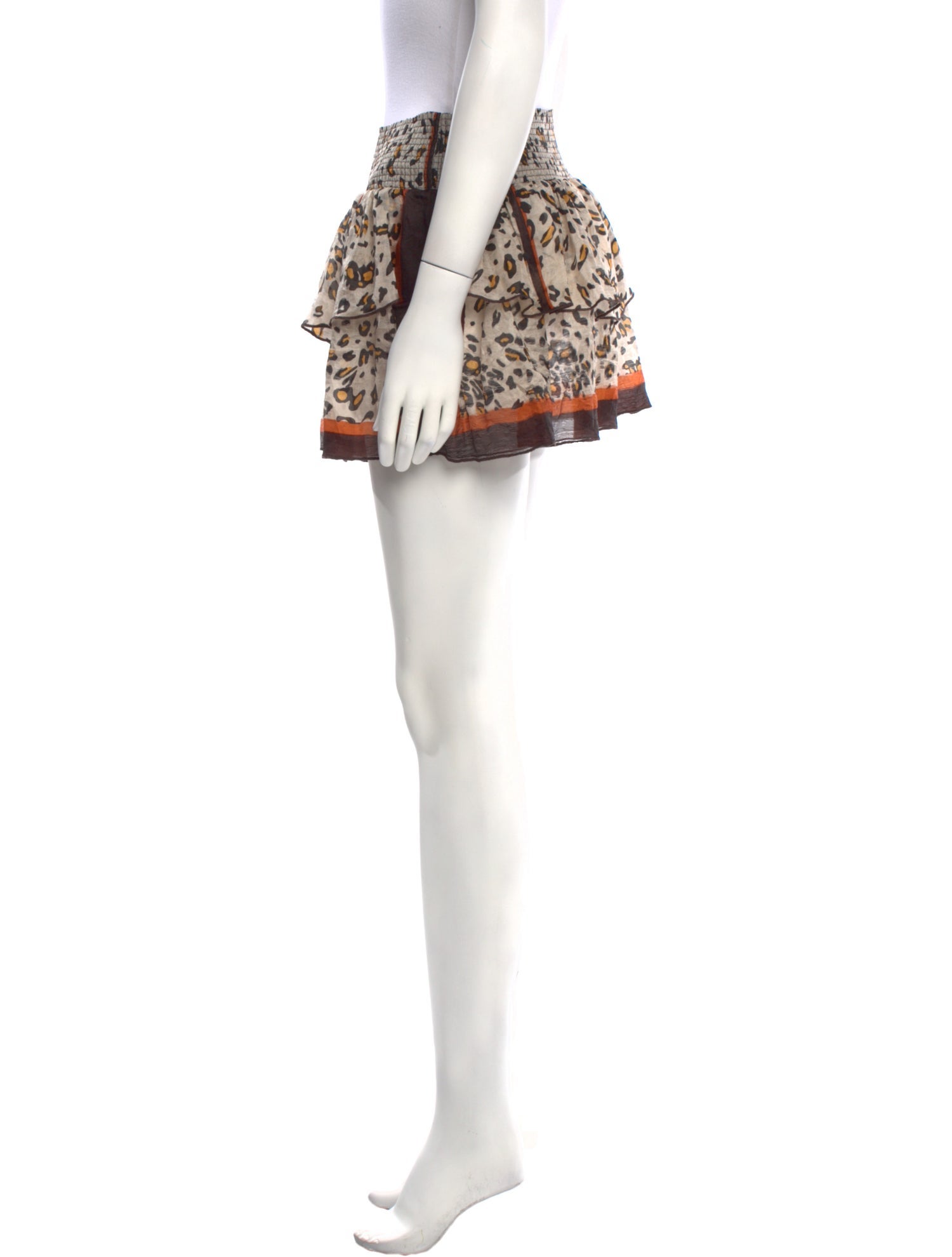 Pop Saint Barth Floral Print Mini Skirt