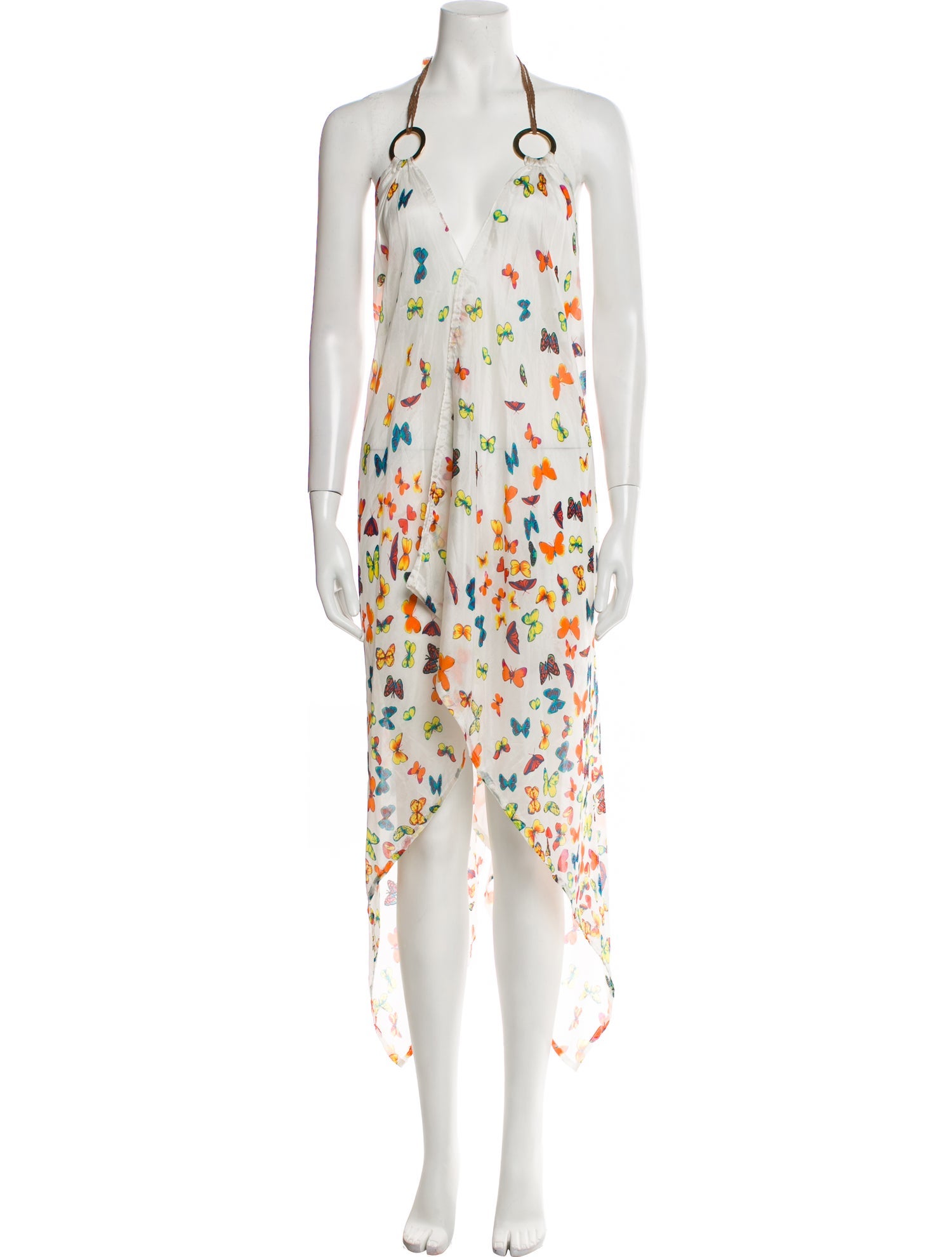 Pop Saint Barth Silk Long Dress