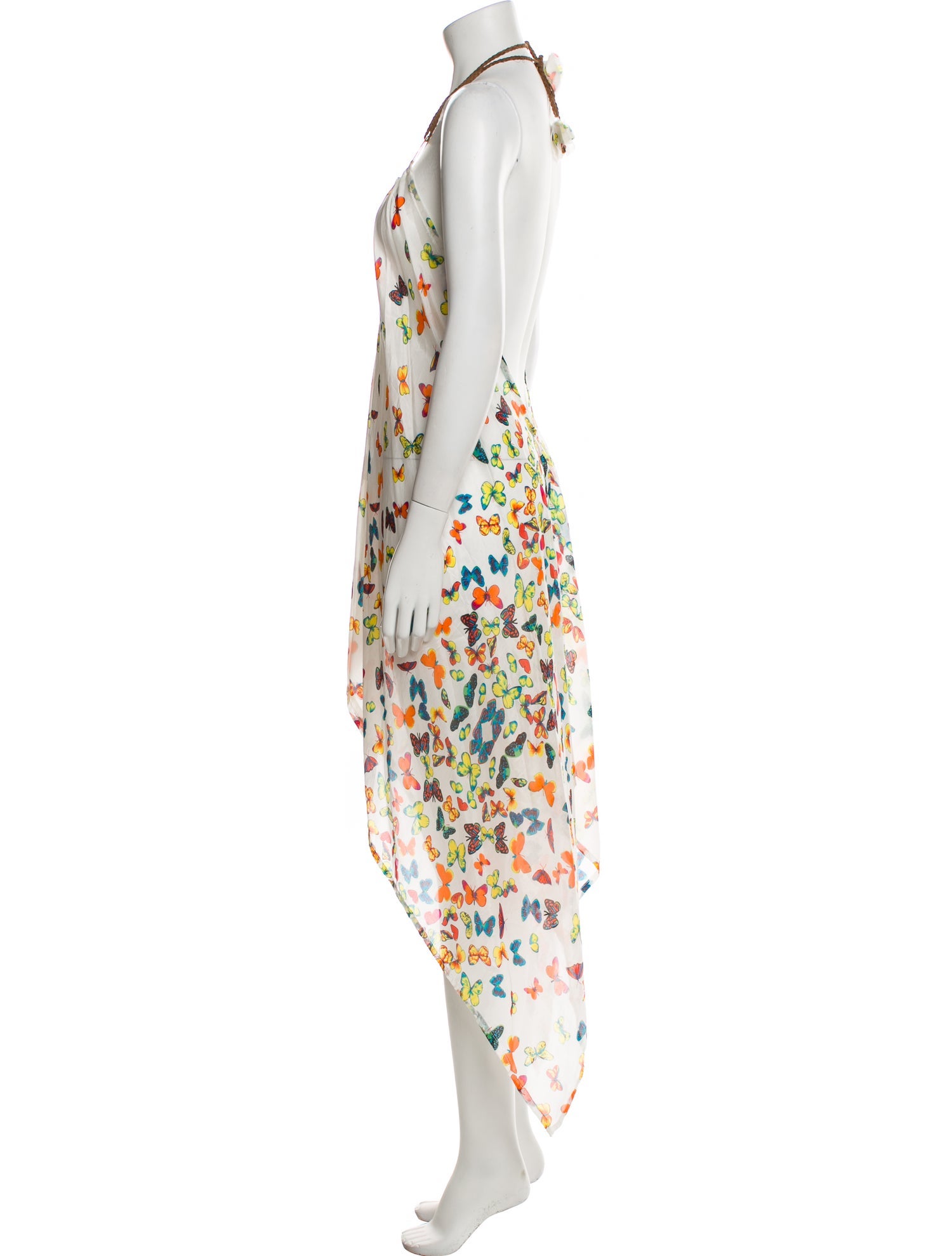 Pop Saint Barth Silk Long Dress