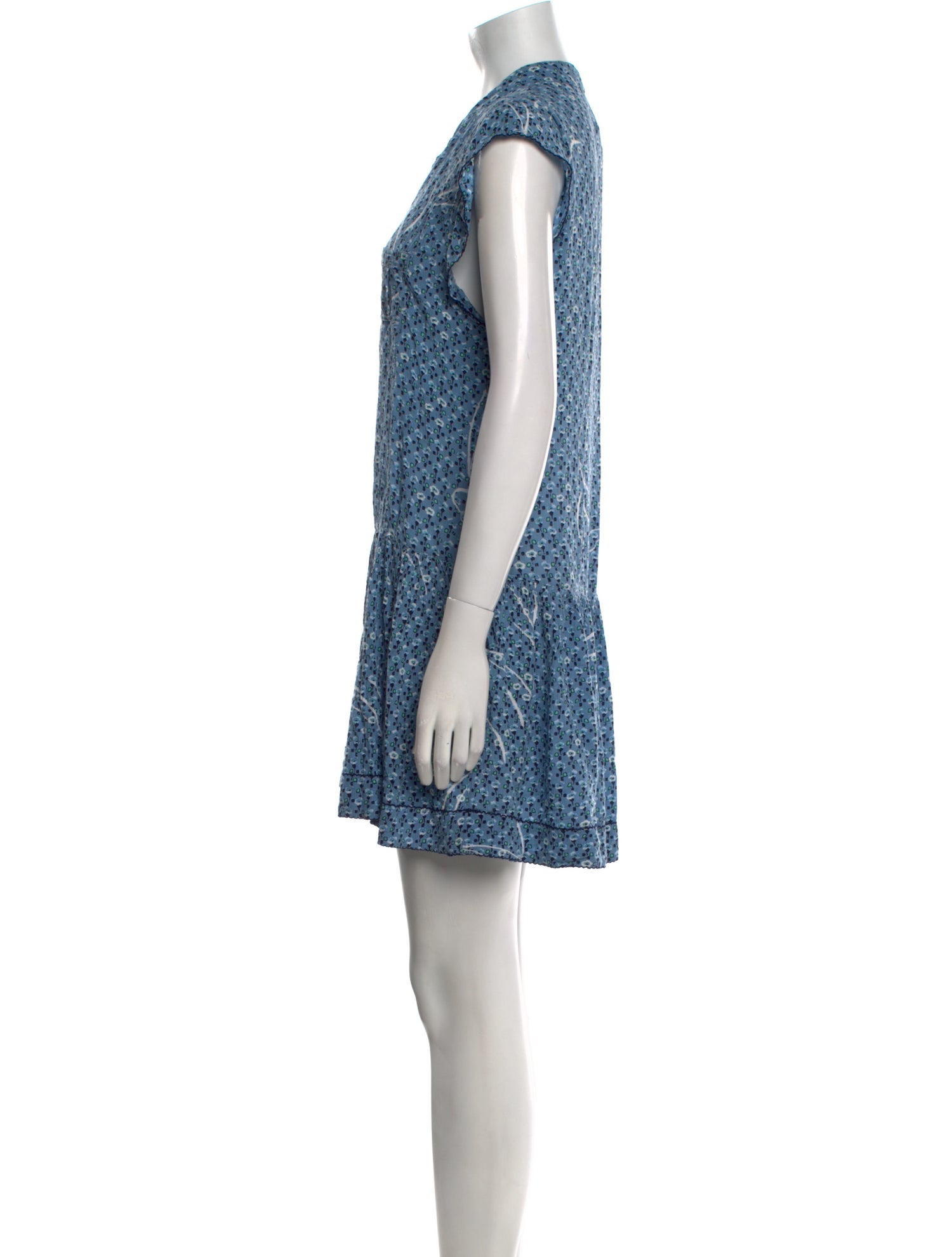 Pop Saint Barth Floral Print Mini Dress