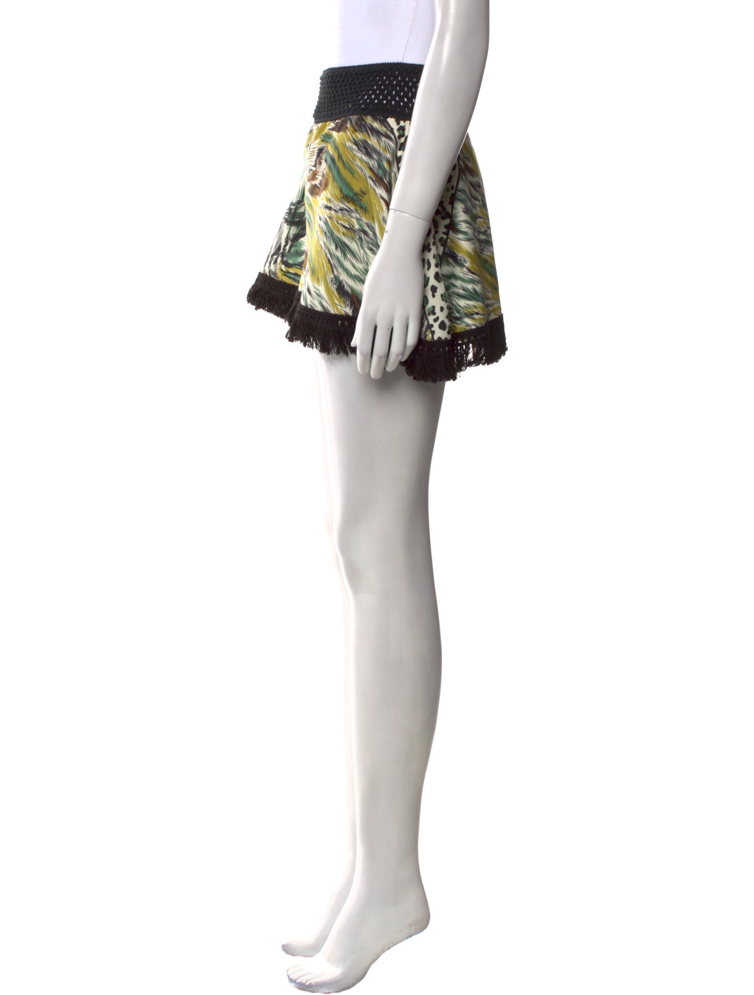 Pop Saint Barth Silk Mini Skirt