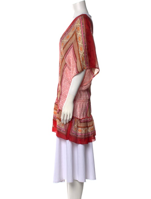 Pop Saint Barth Paisley Print V-Neck Tunic