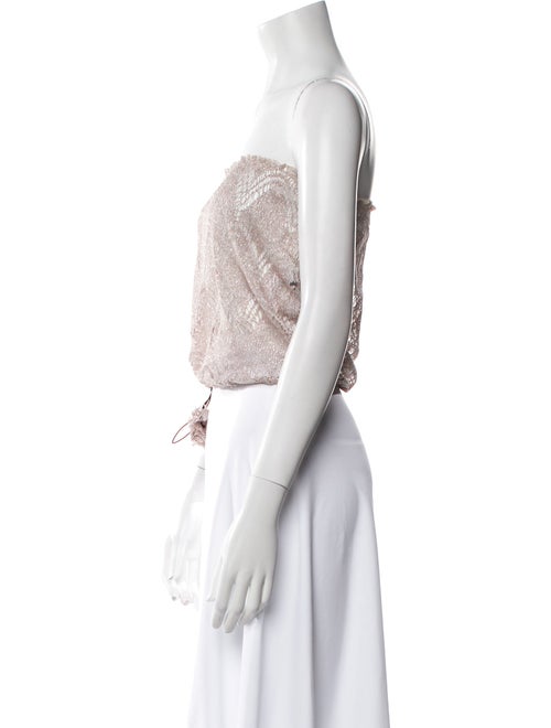 Pop Saint Barth Strapless Crop Top