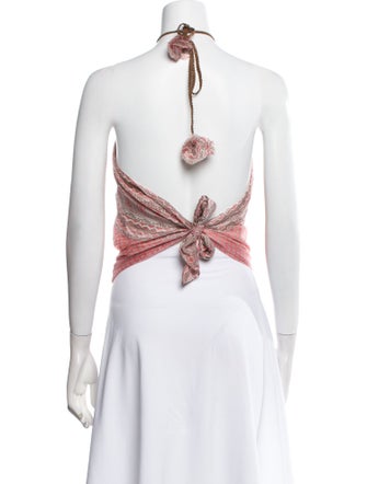 Pop Saint Barth Strapless Crop Top