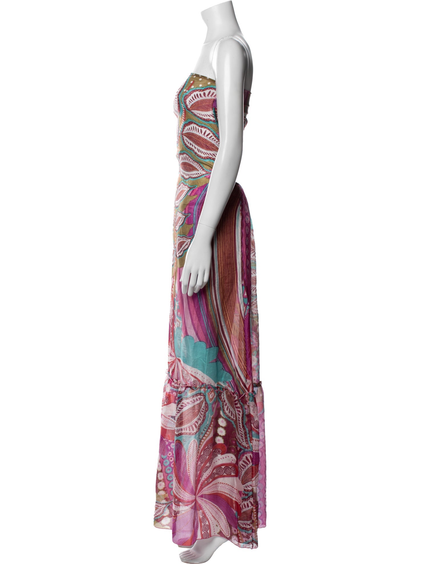 Pop Saint Barth Printed Midi Length Dress