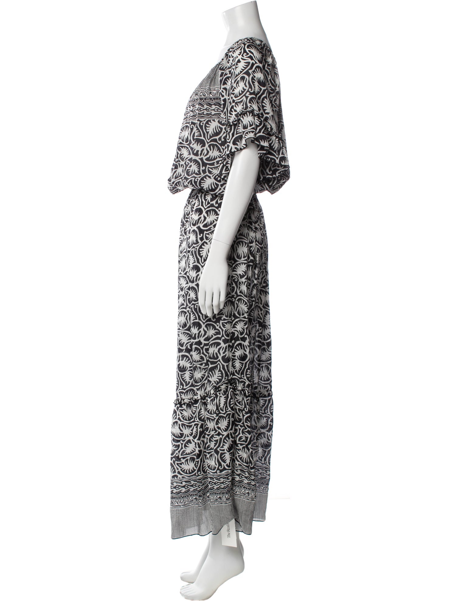 Pop Saint Barth Silk Long Dress