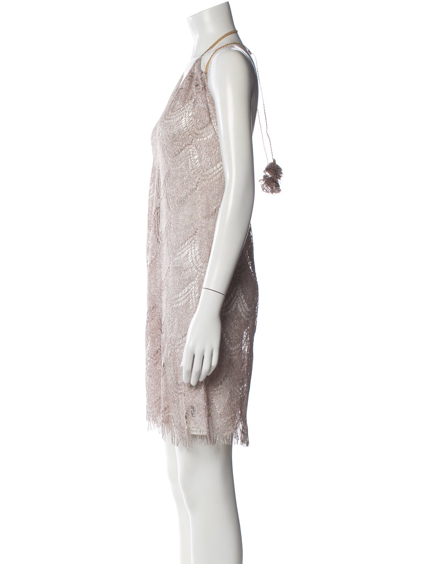 Pop Saint Barth V-Neck Midi Length Dress
